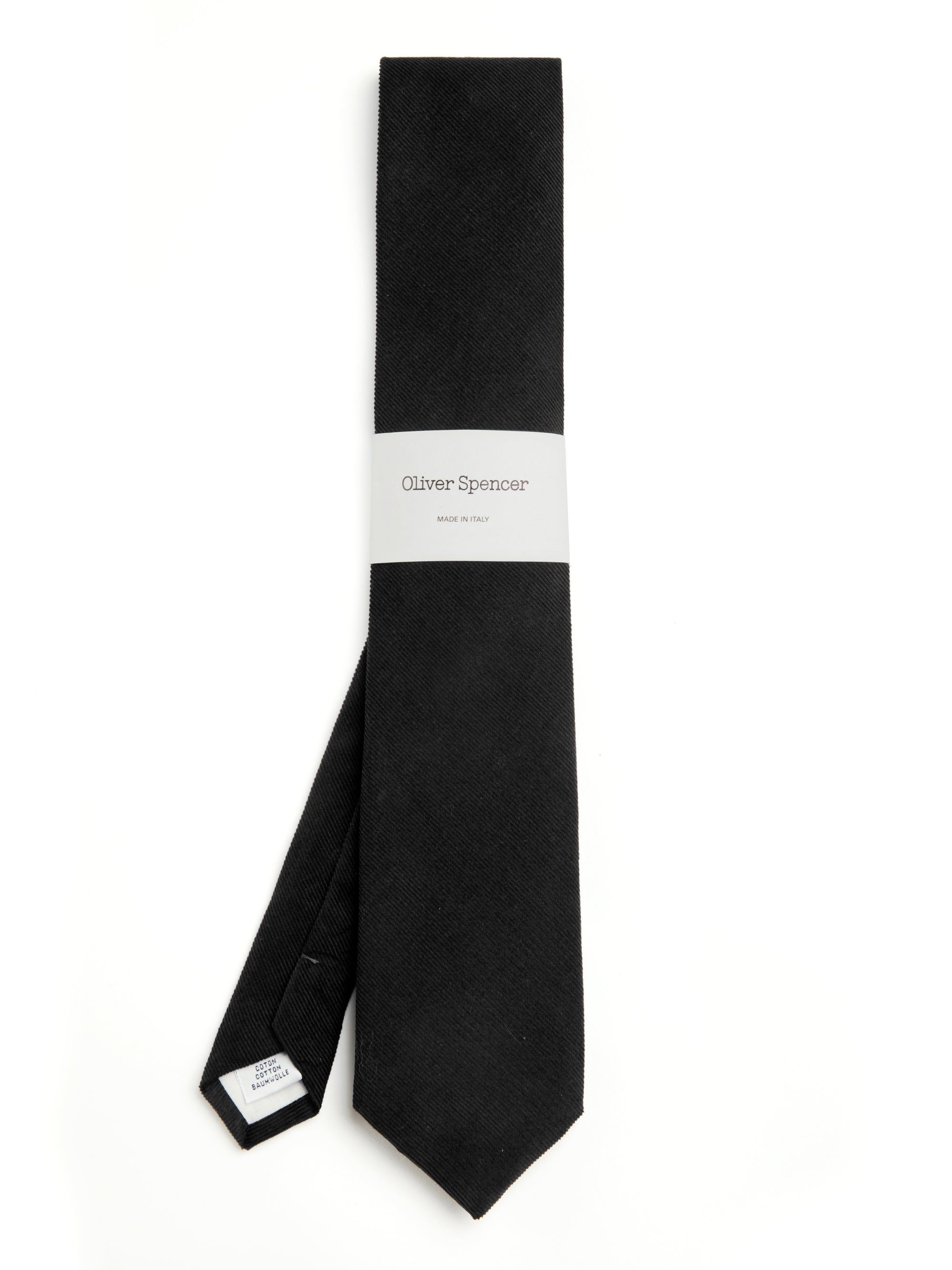 Tie Mersey Cord Black