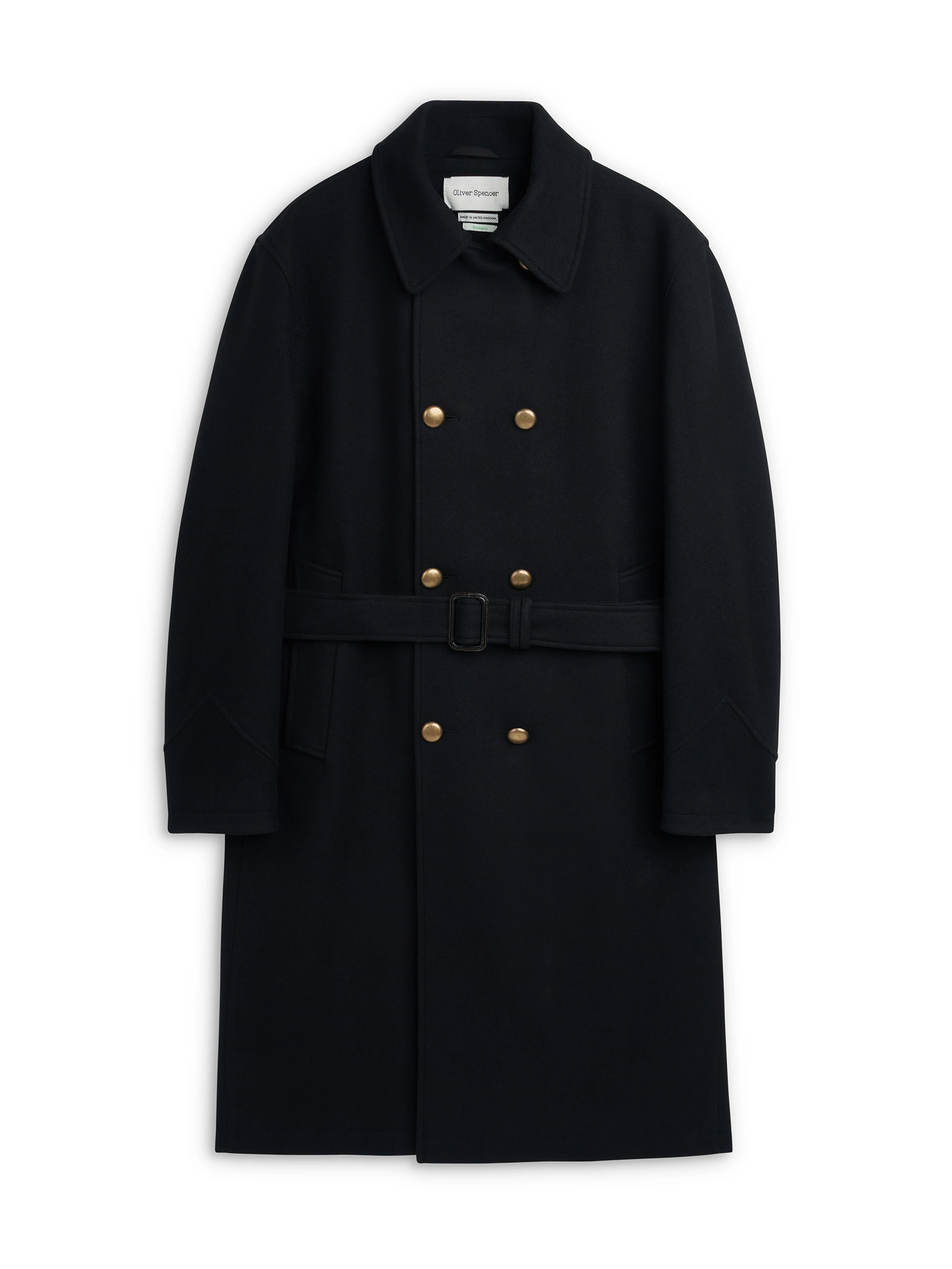 Big Coat Mosedale Black with Brass Buttons