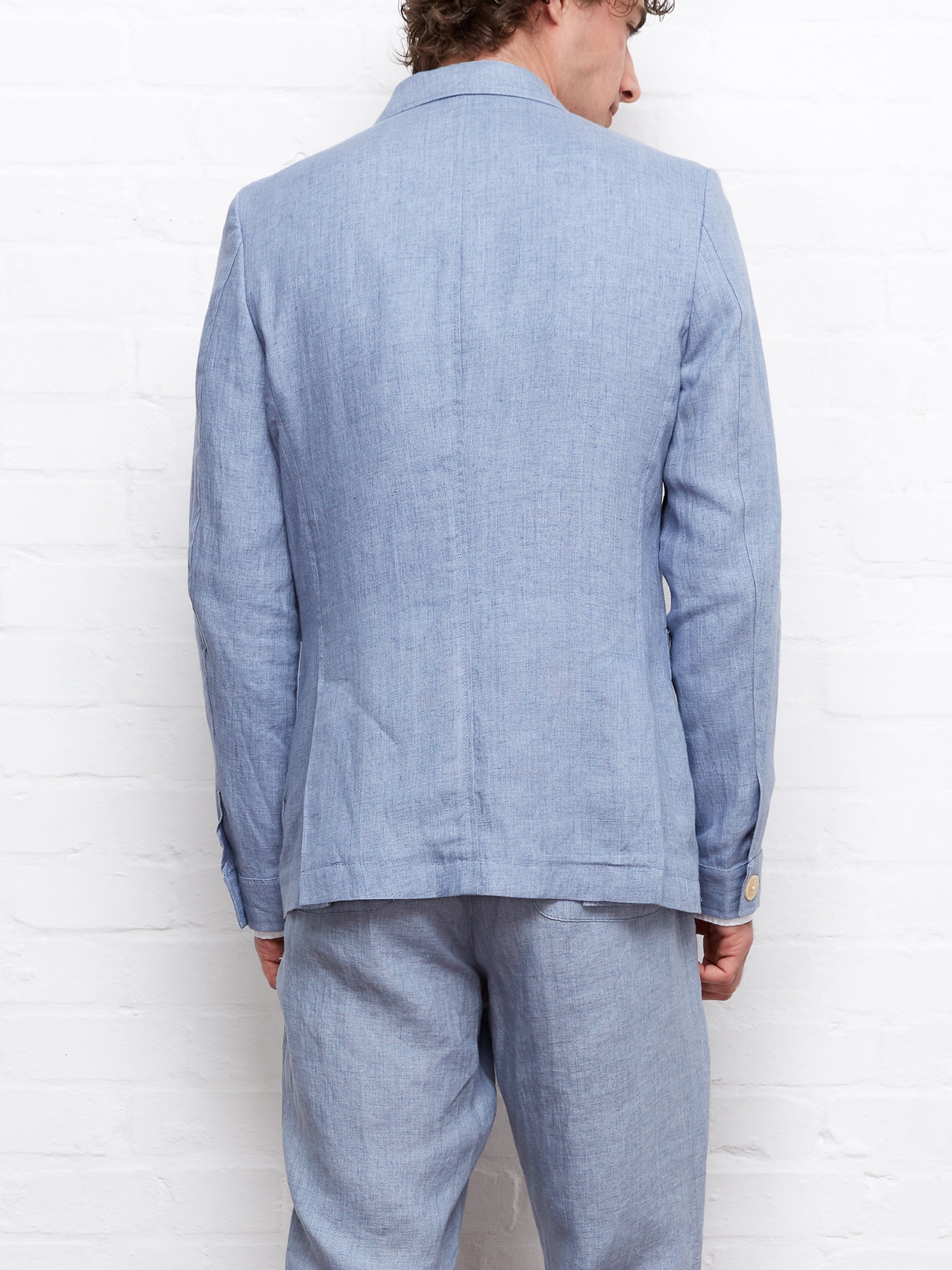 Double Breasted Jacket Bove Sky Blue