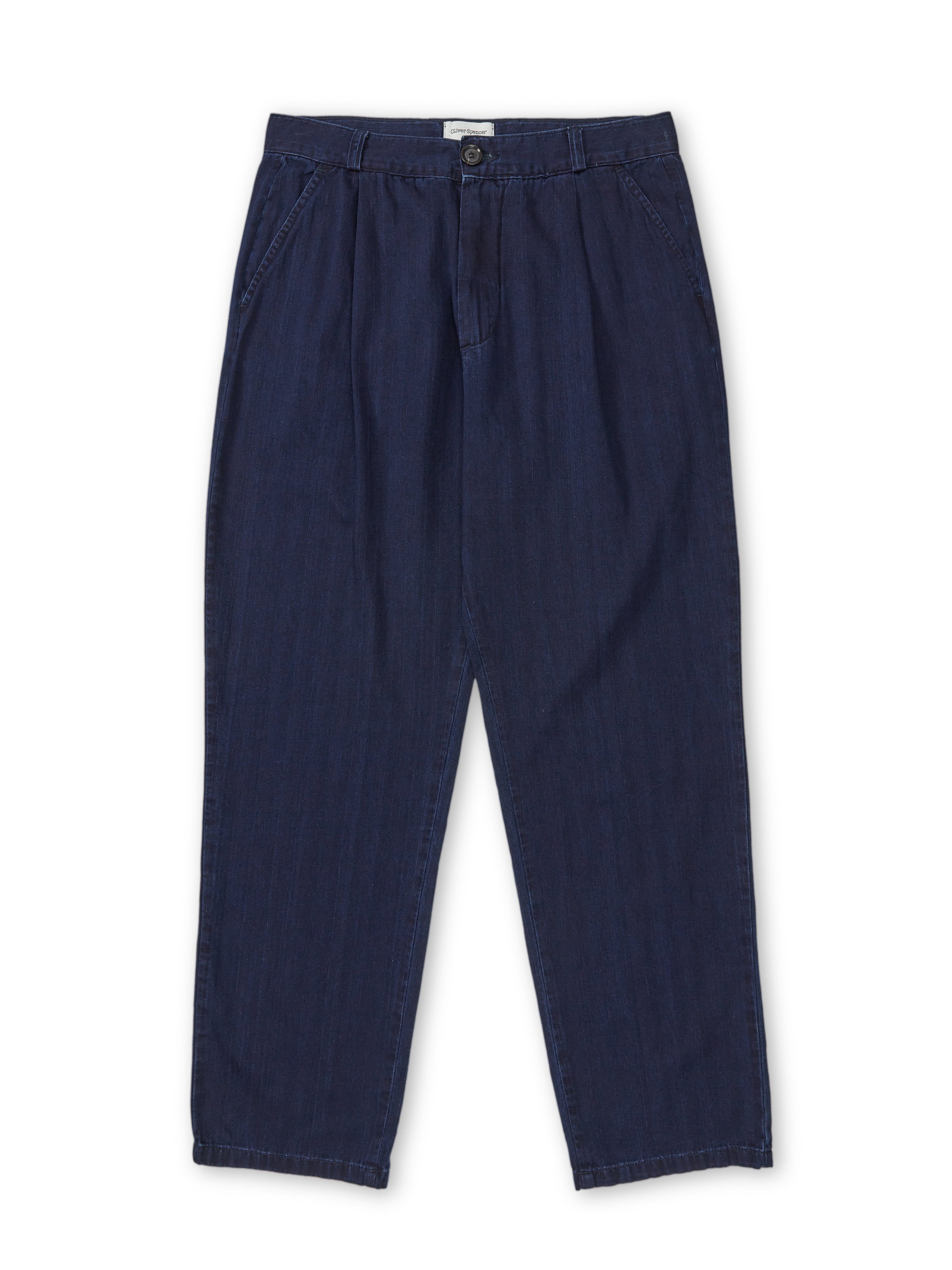 Morton Pleated Trousers Faye Indigo Blue