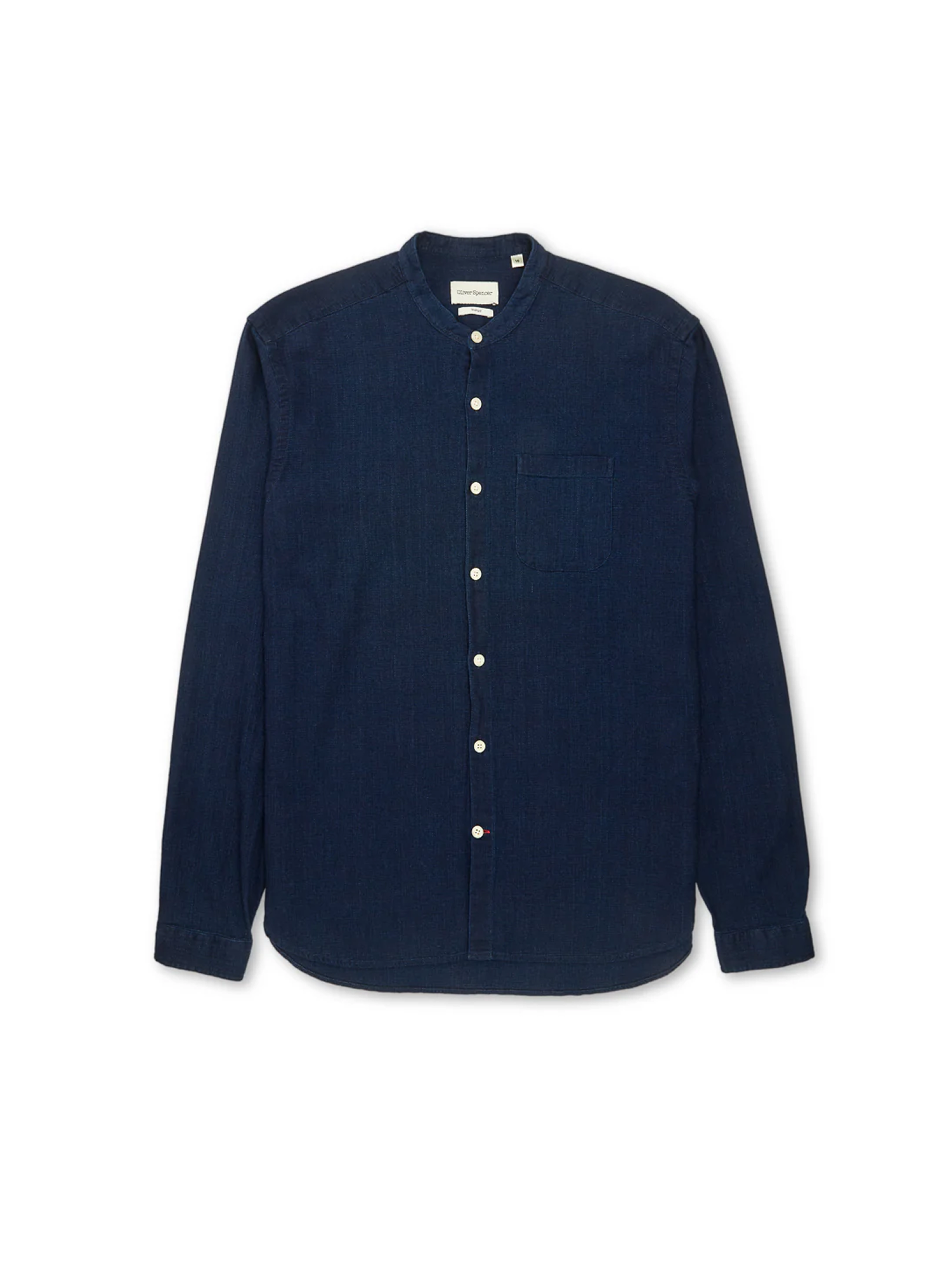 Grandad Shirt Kildale Indigo Rinse