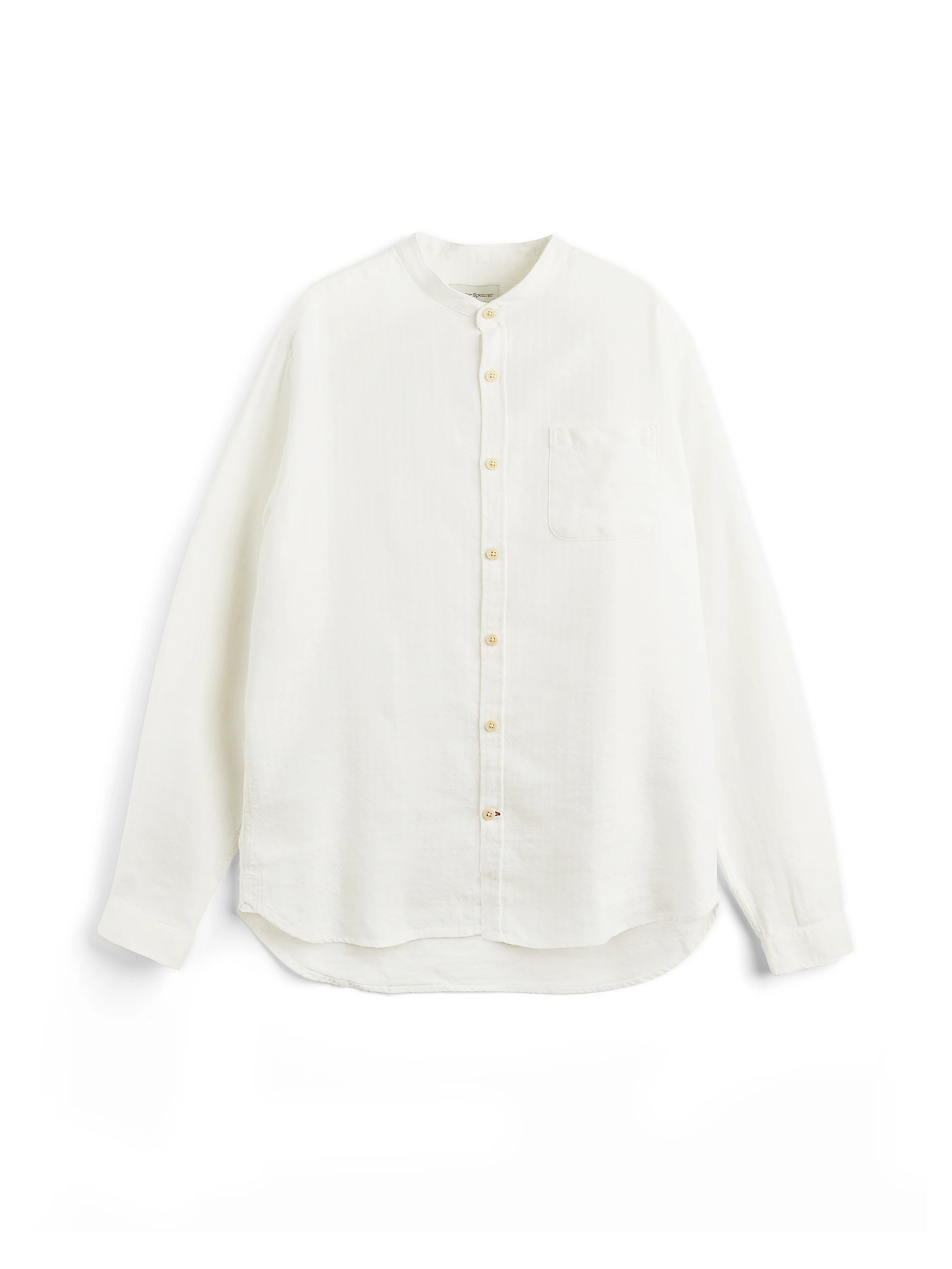 Grandad Shirt Lennon Cream