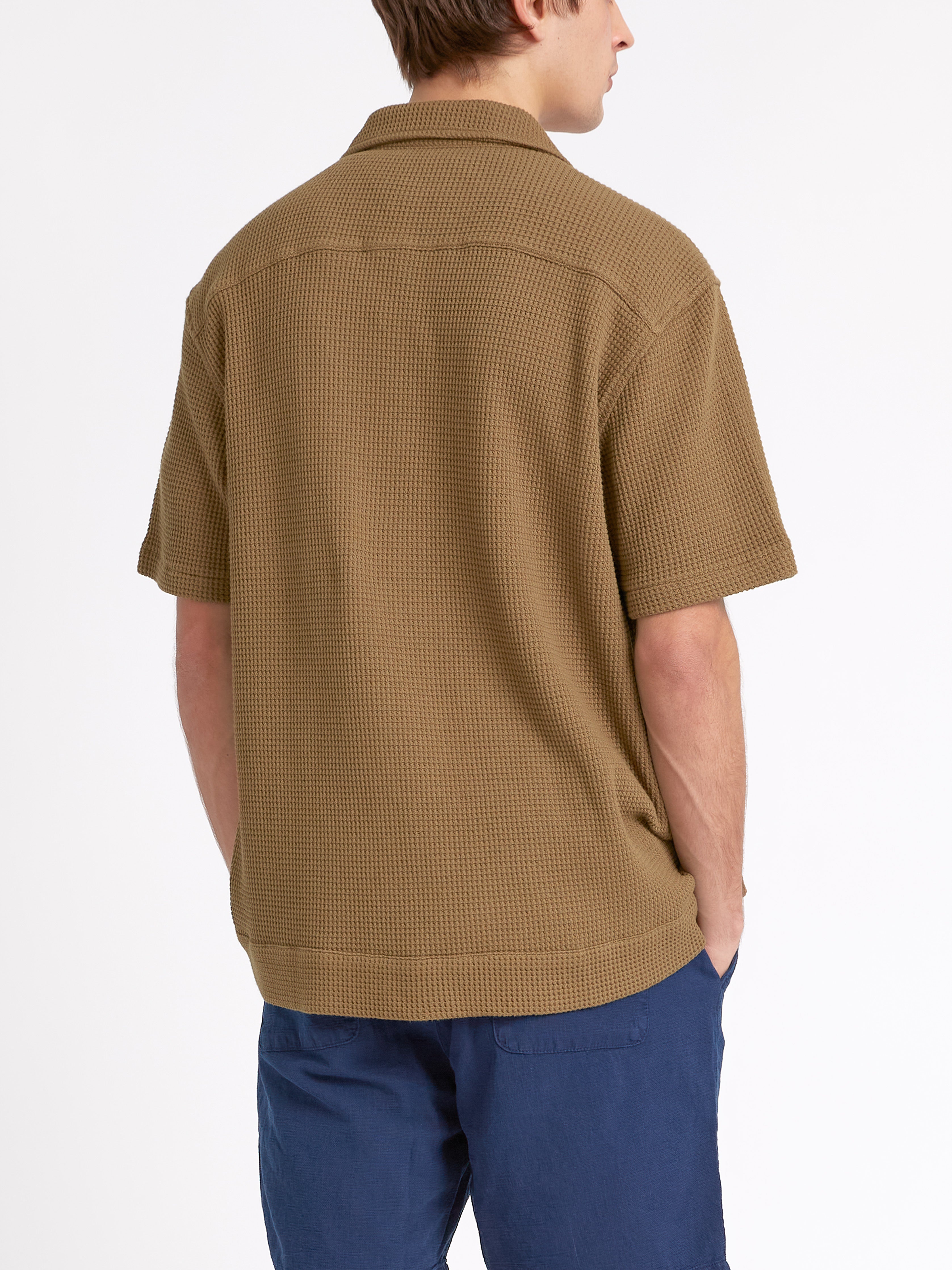 Ashby Short Sleeve Jersey Shirt Barton Tobacco Brown
