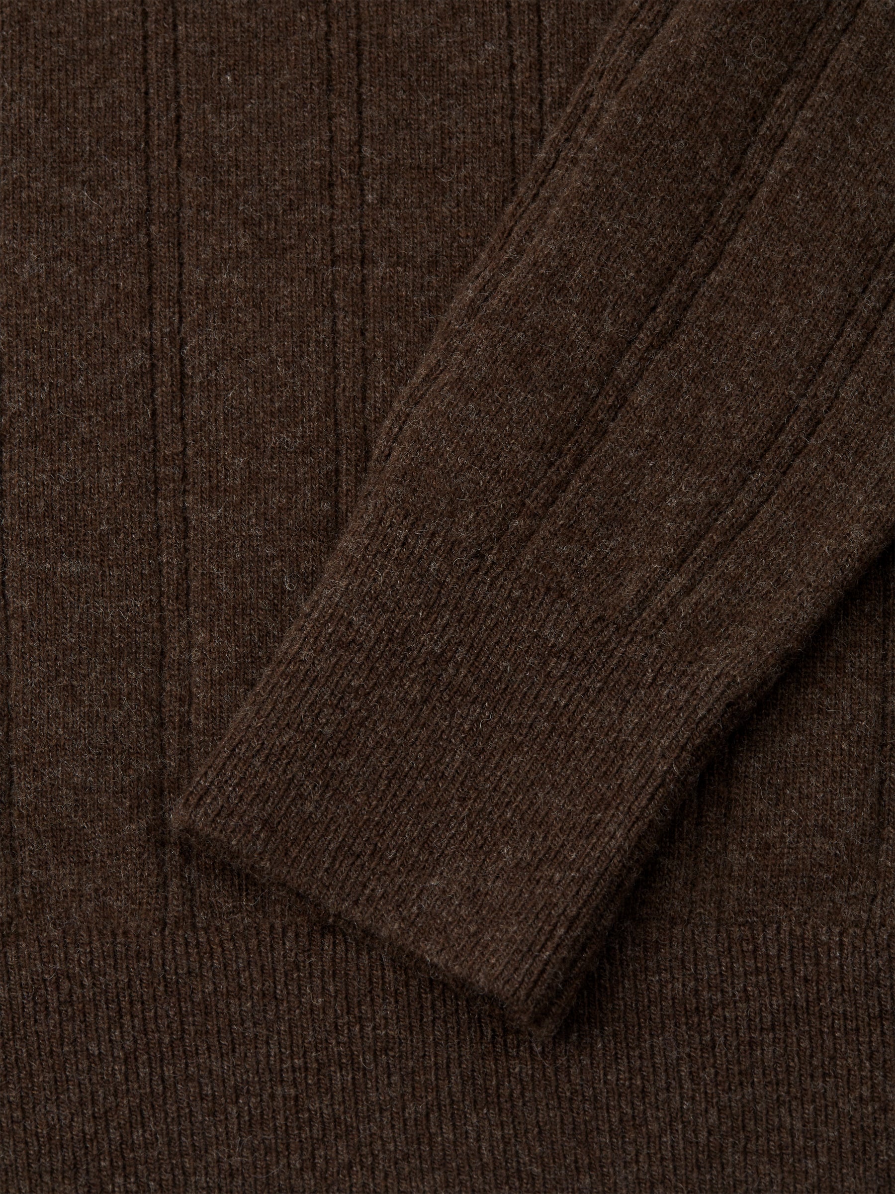 Pablo Knitted Polo Shirt Olsen Chocolate Brown