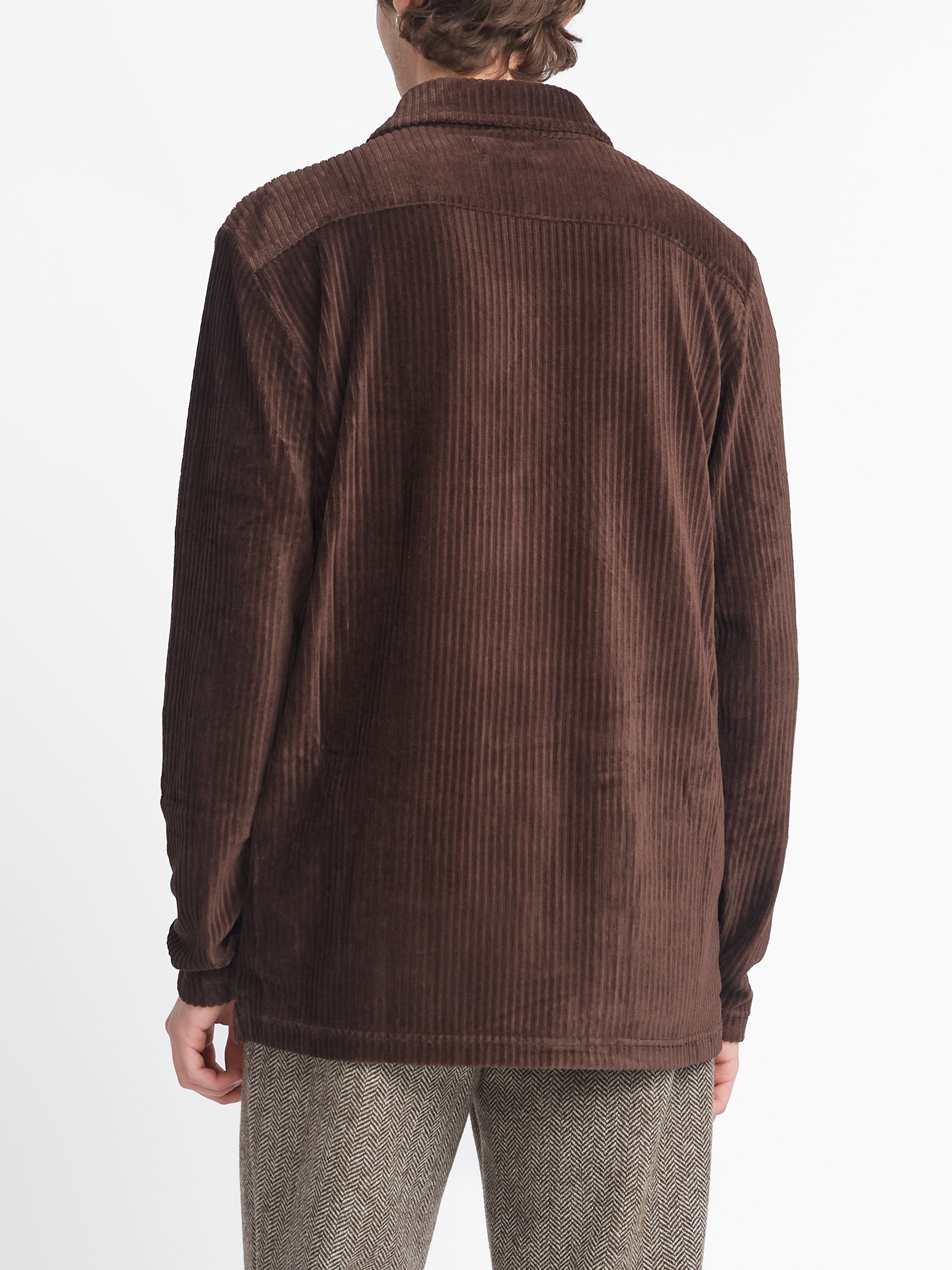 Long Sleeve Riviera Jersey Shirt Lulworth Chocolate Brown