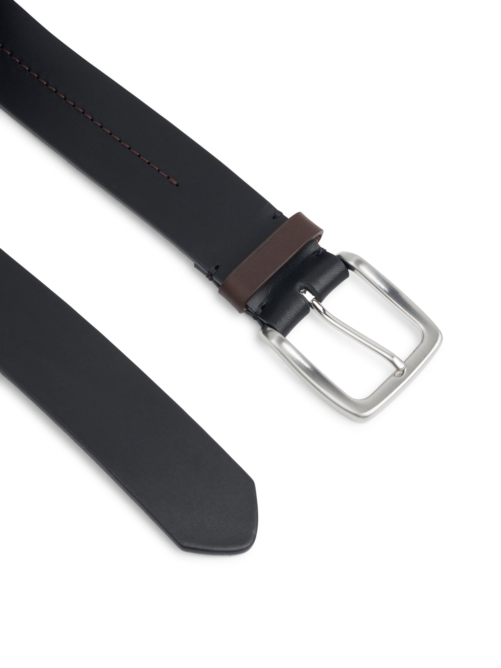 Stitch Belt Leather Black