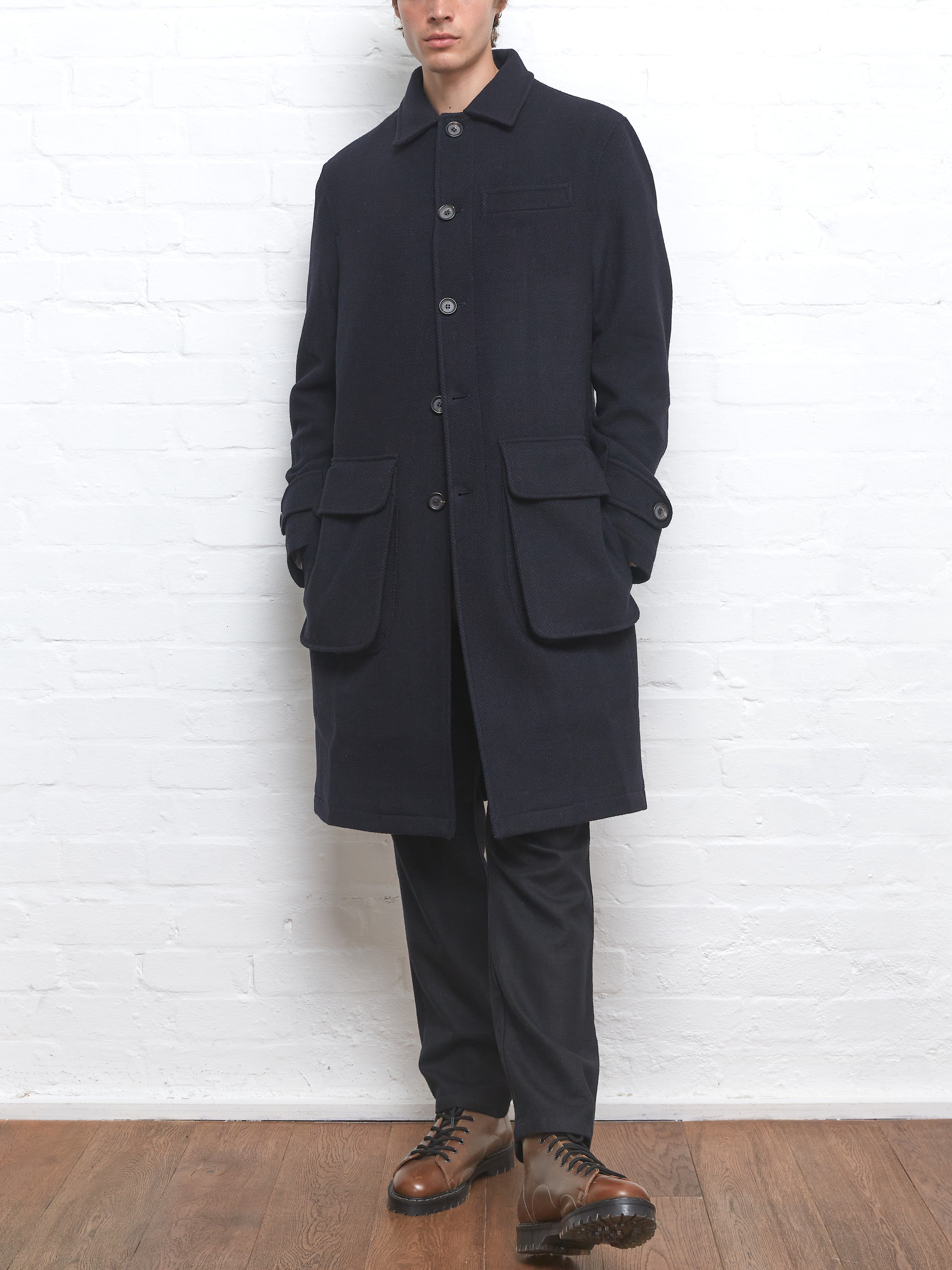 Grandpa Coat Gormley Navy