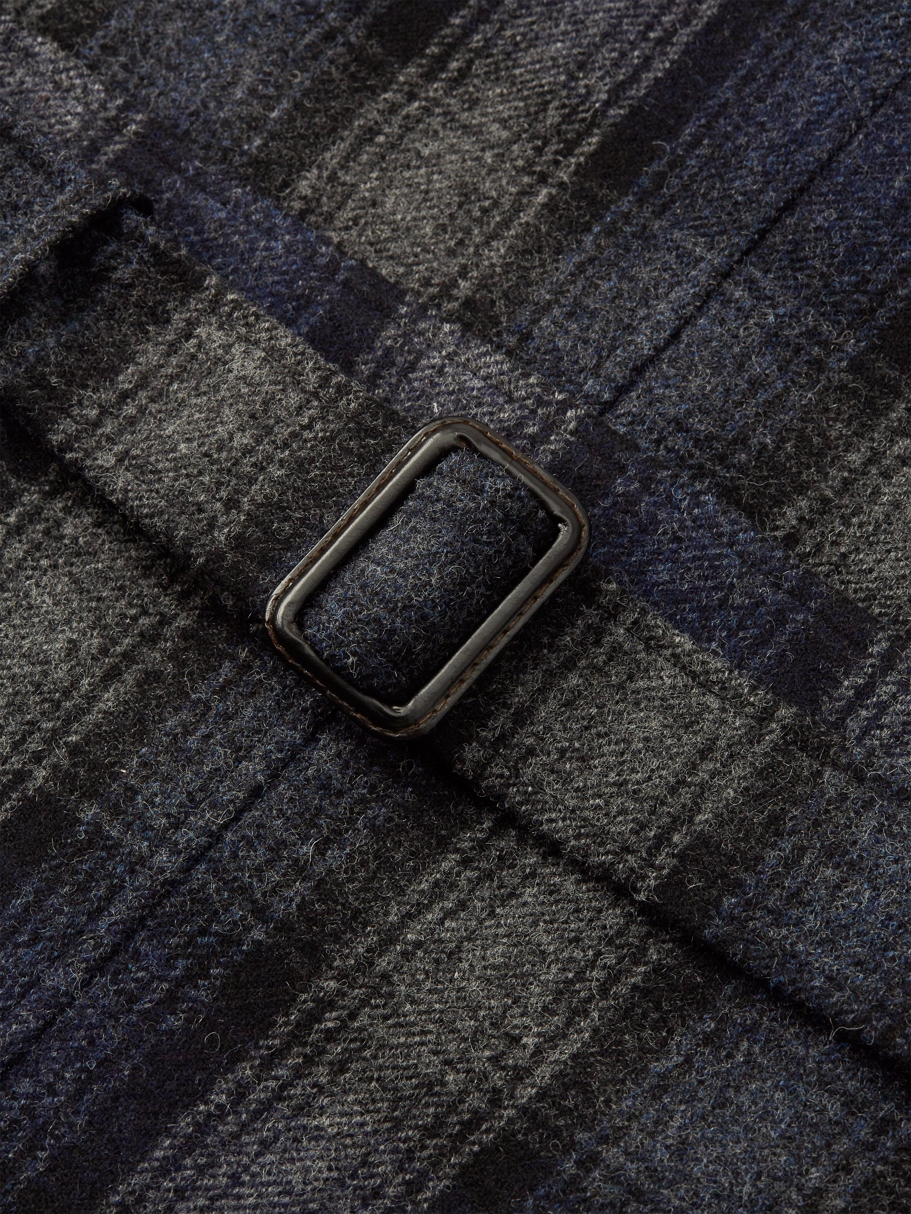 Grandpa Coat Combe Navy/Grey
