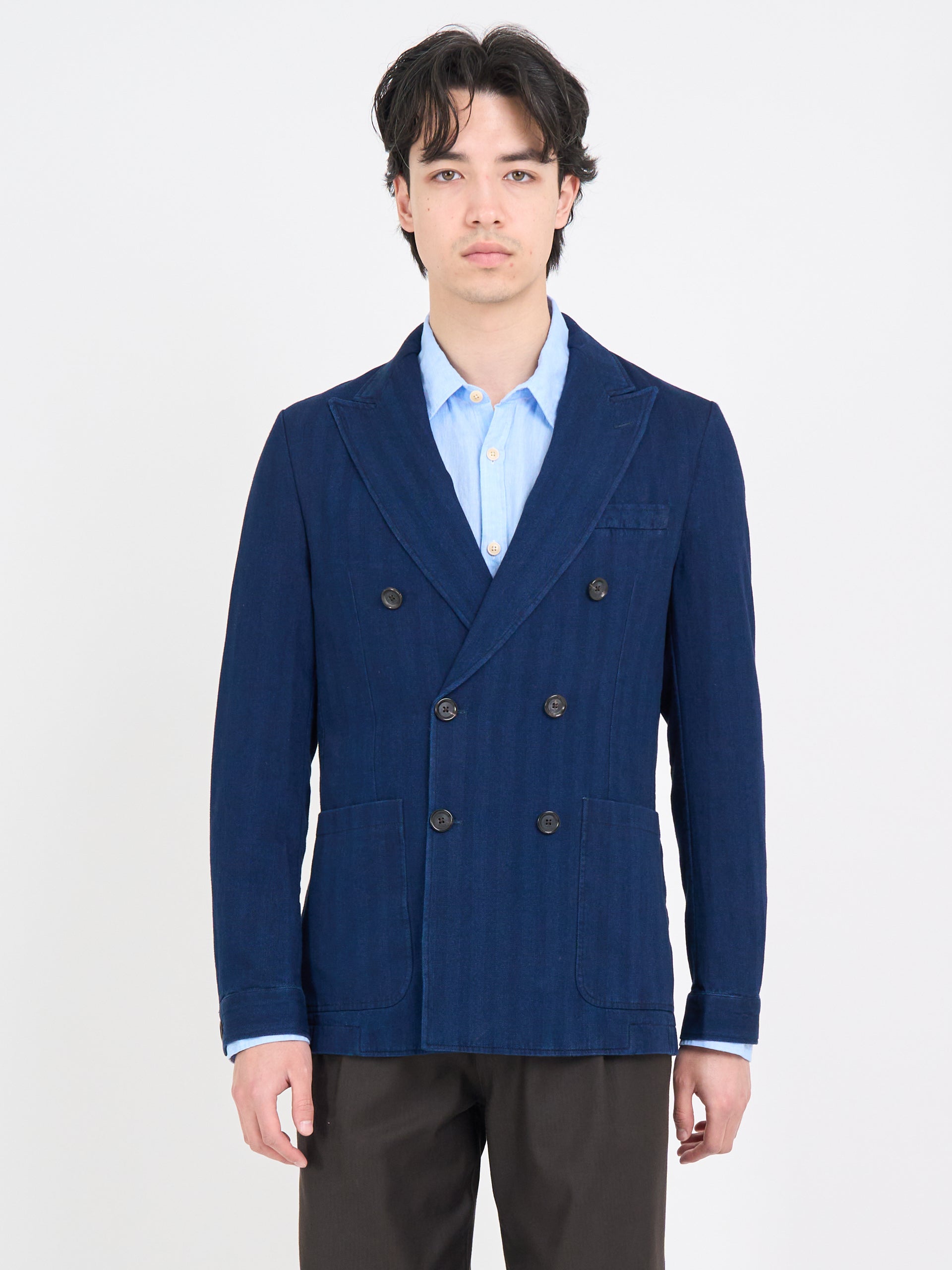 Double Breasted Jacket Faye Indigo Blue