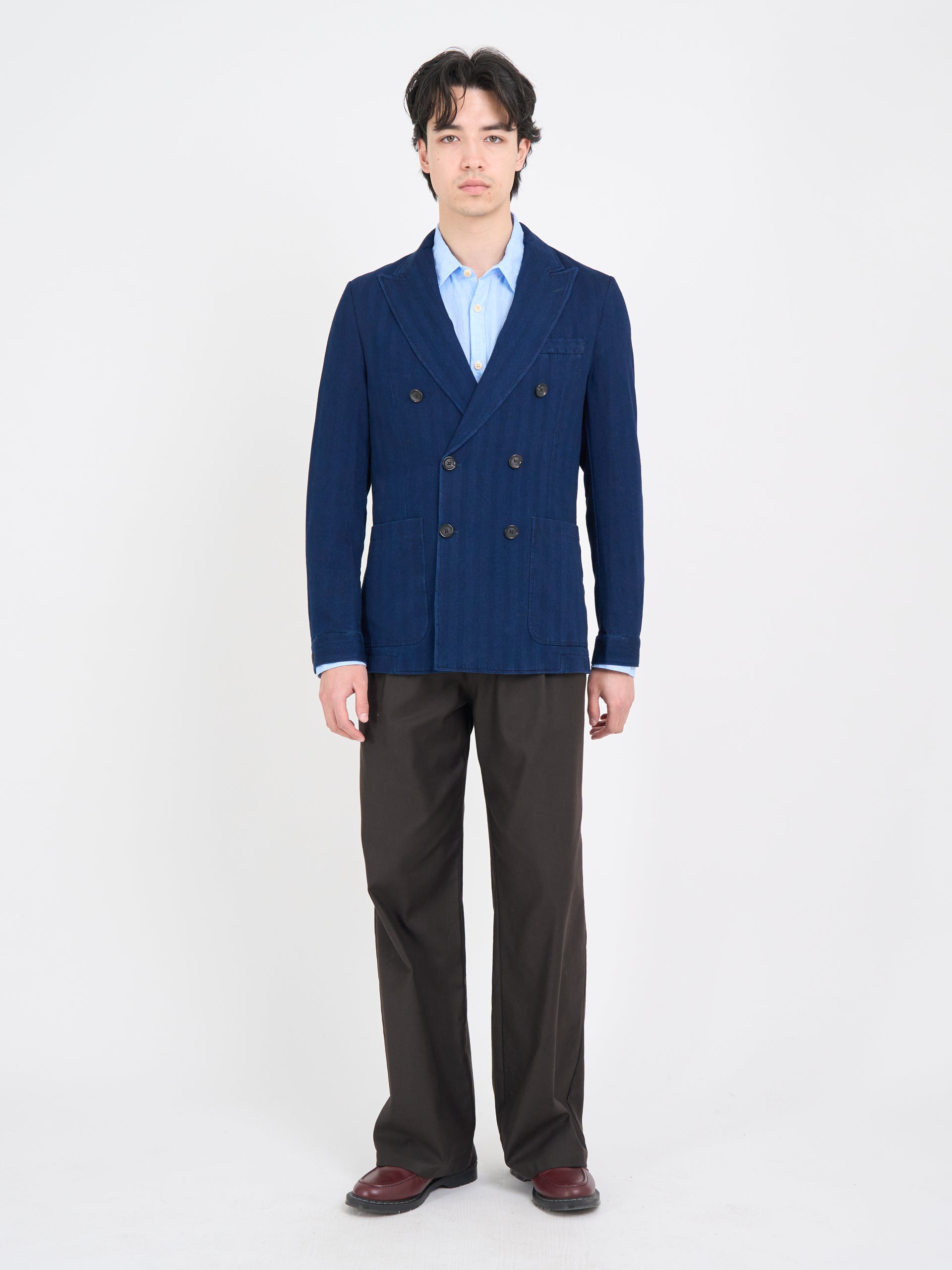 Double Breasted Jacket Faye Indigo Blue