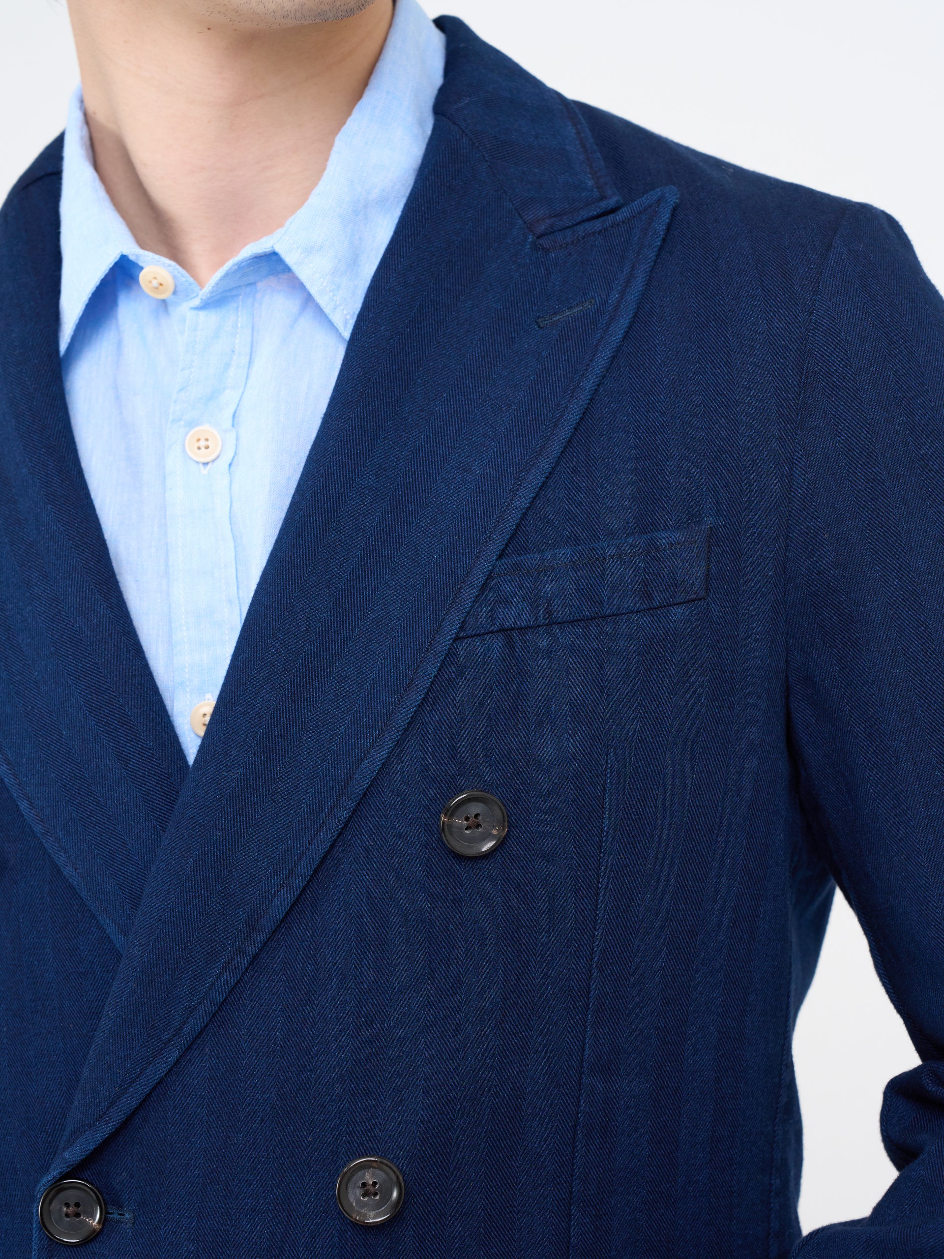 Double Breasted Jacket Faye Indigo Blue