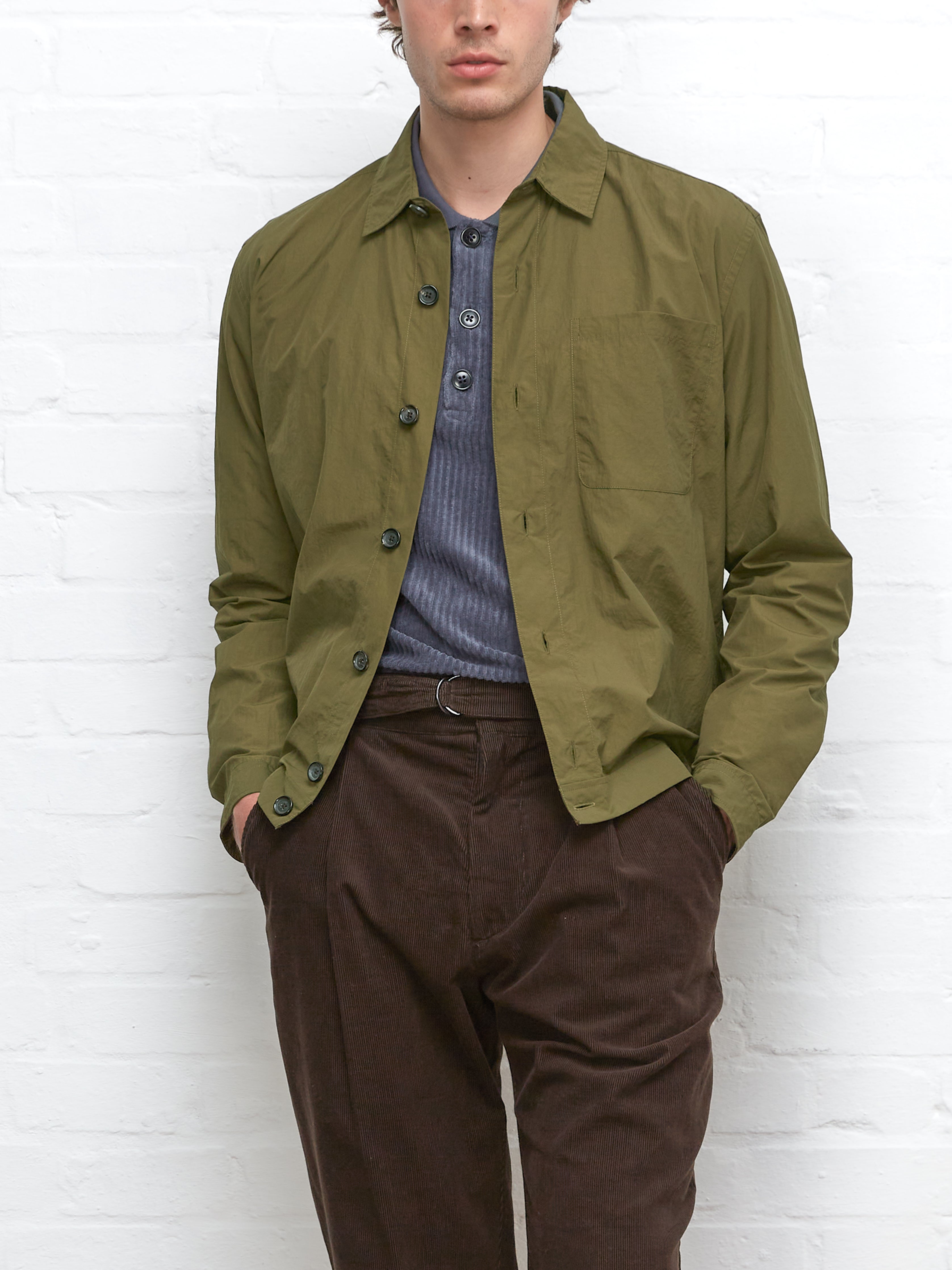 Olive sale shirt jacket