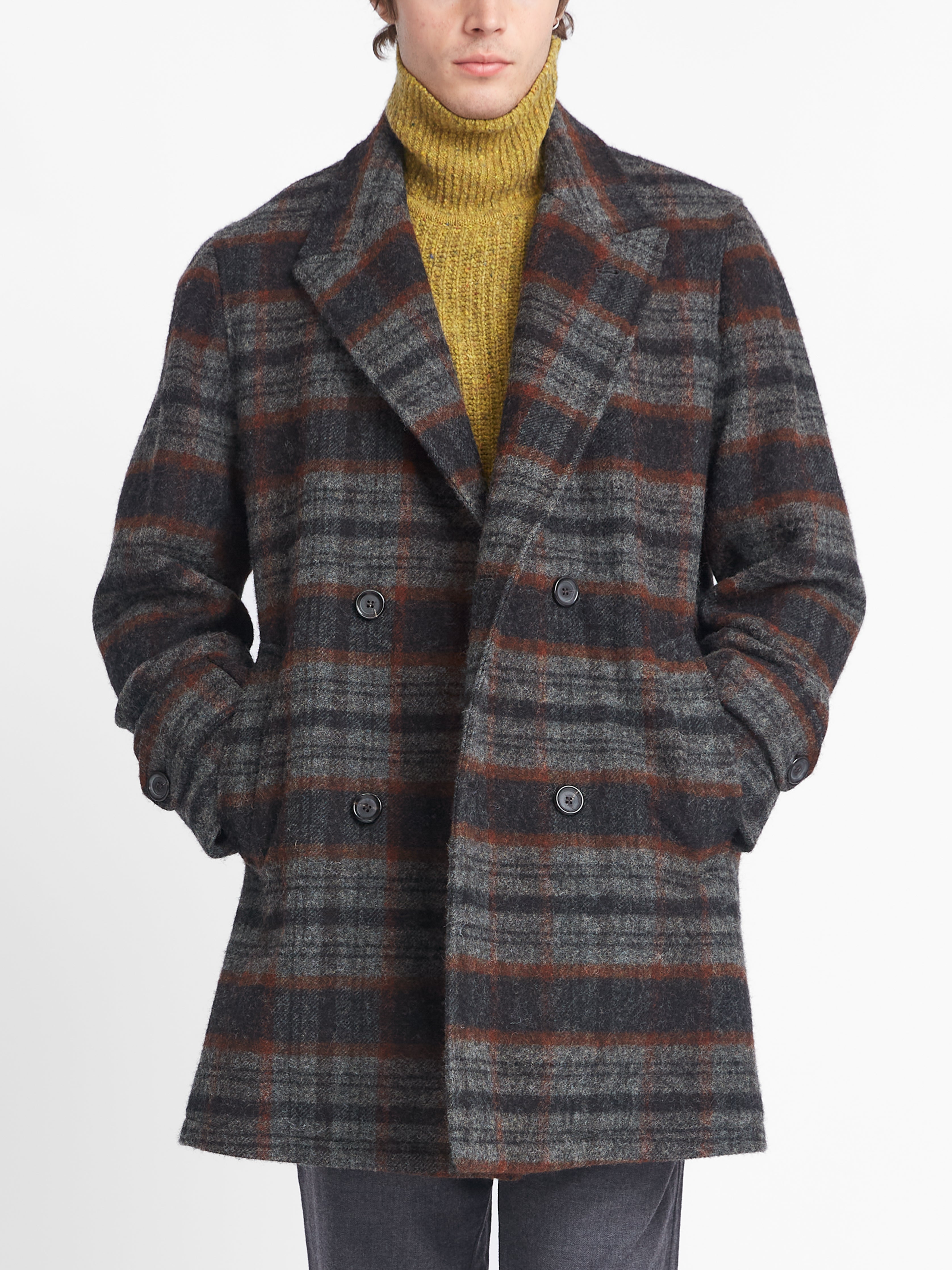 Albion Coat Kennington Rust Multi
