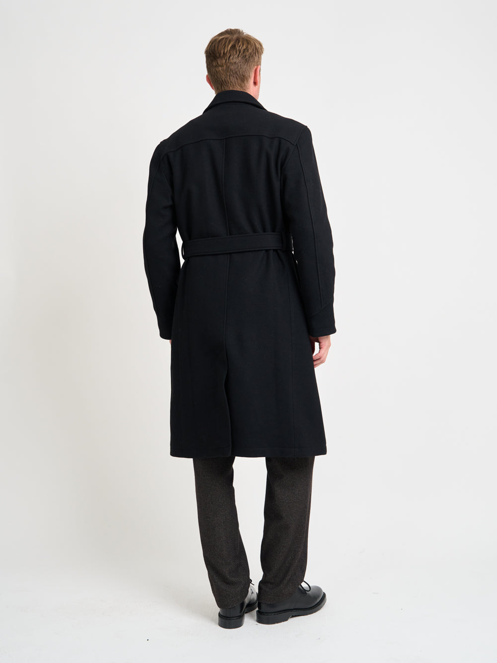 Big Coat Mosedale Black with Brass Buttons