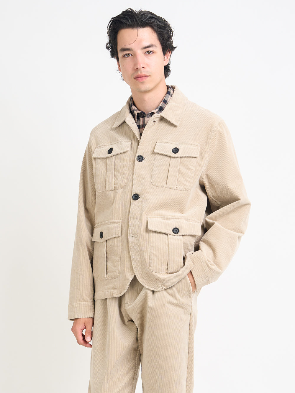 Shawcross Jacket Sibley Cord Beige