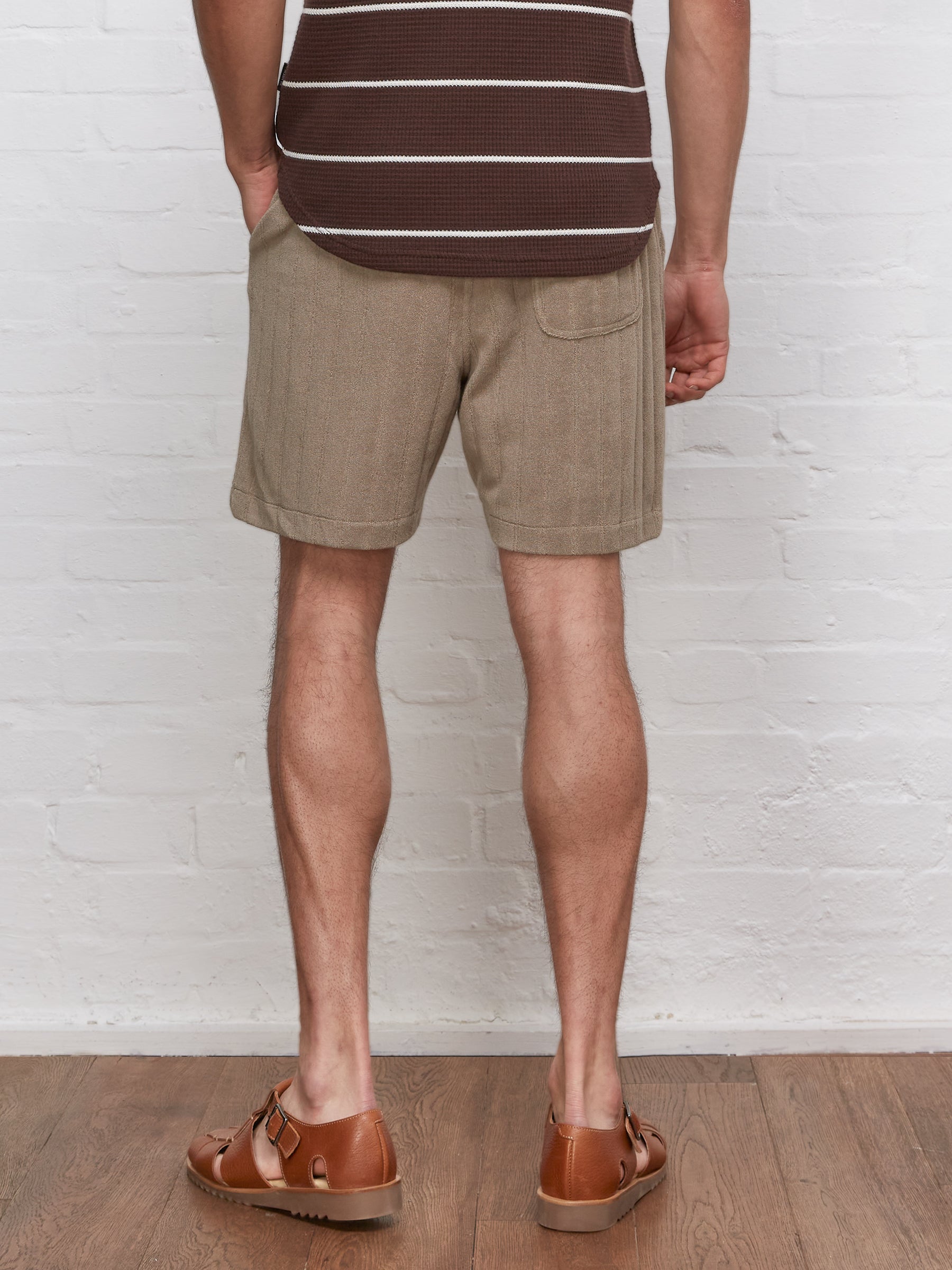 Weston Jersey Shorts Haywood Mushroom Grey