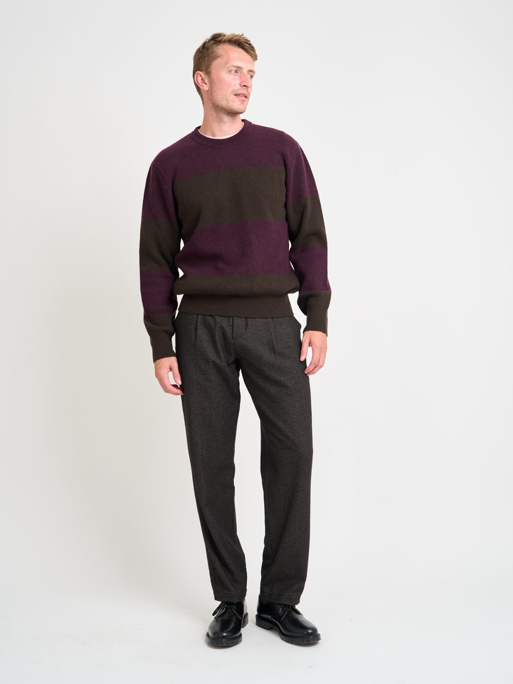 Blenheim Jumper Paxton Brown/Purple