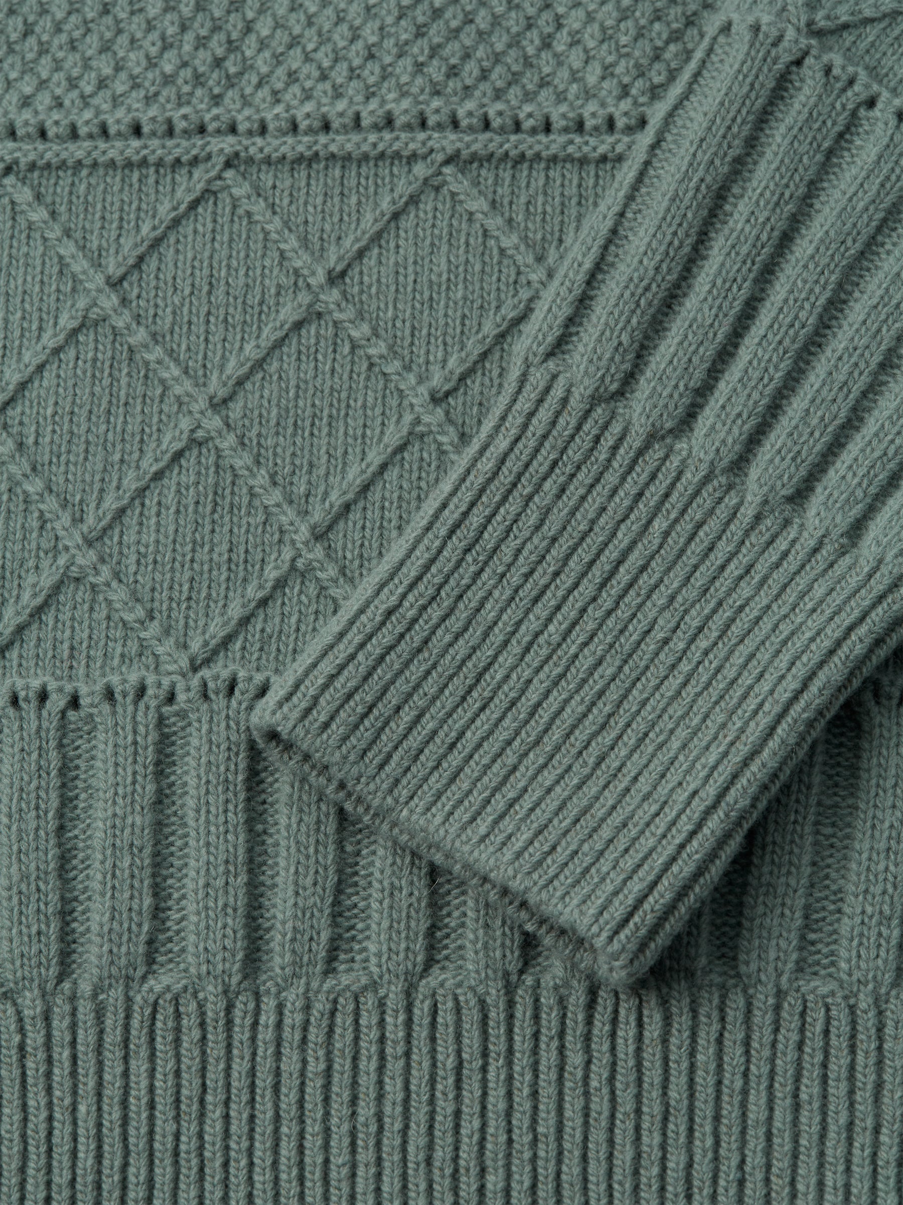 Talbot Roll Neck Jumper Bonham Sea Green