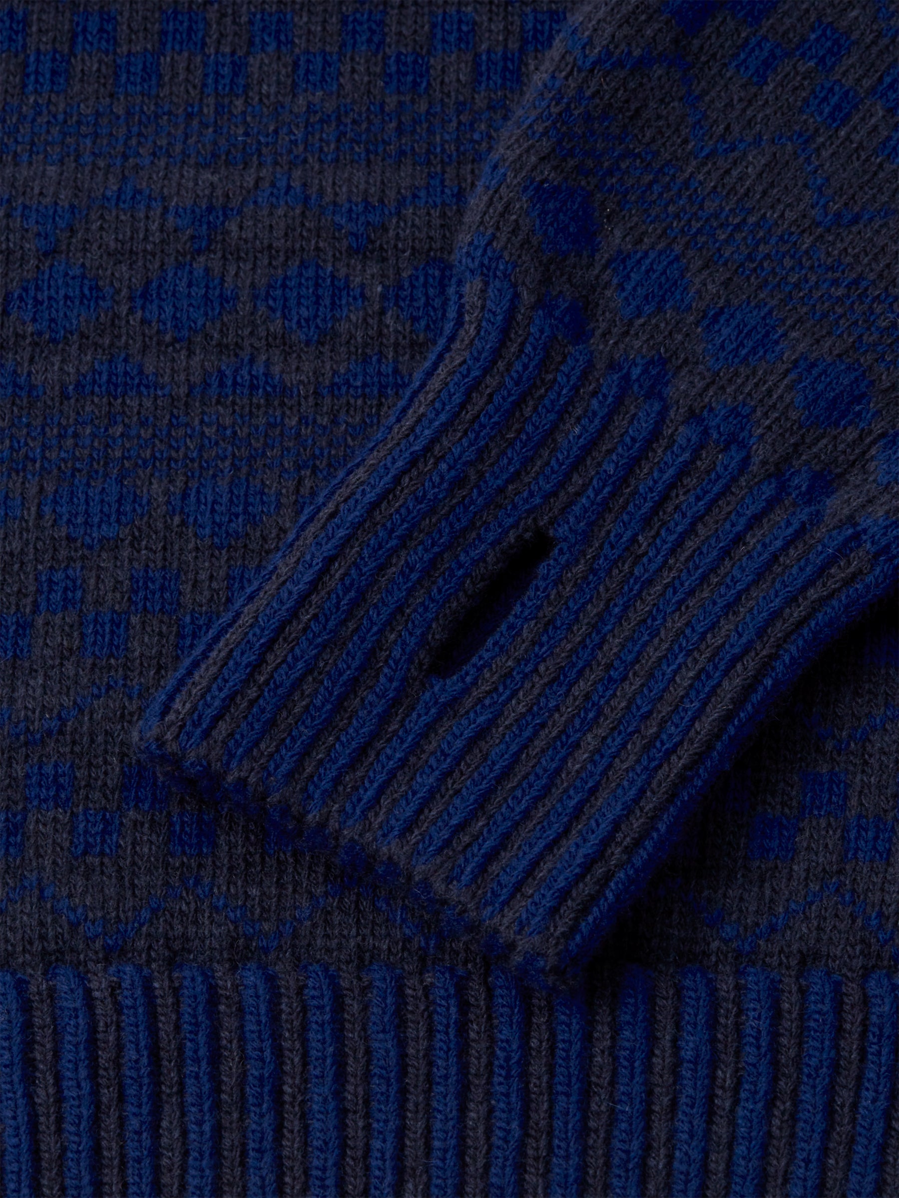 Talbot Roll Neck Jumper Fitzroy Navy/Blue