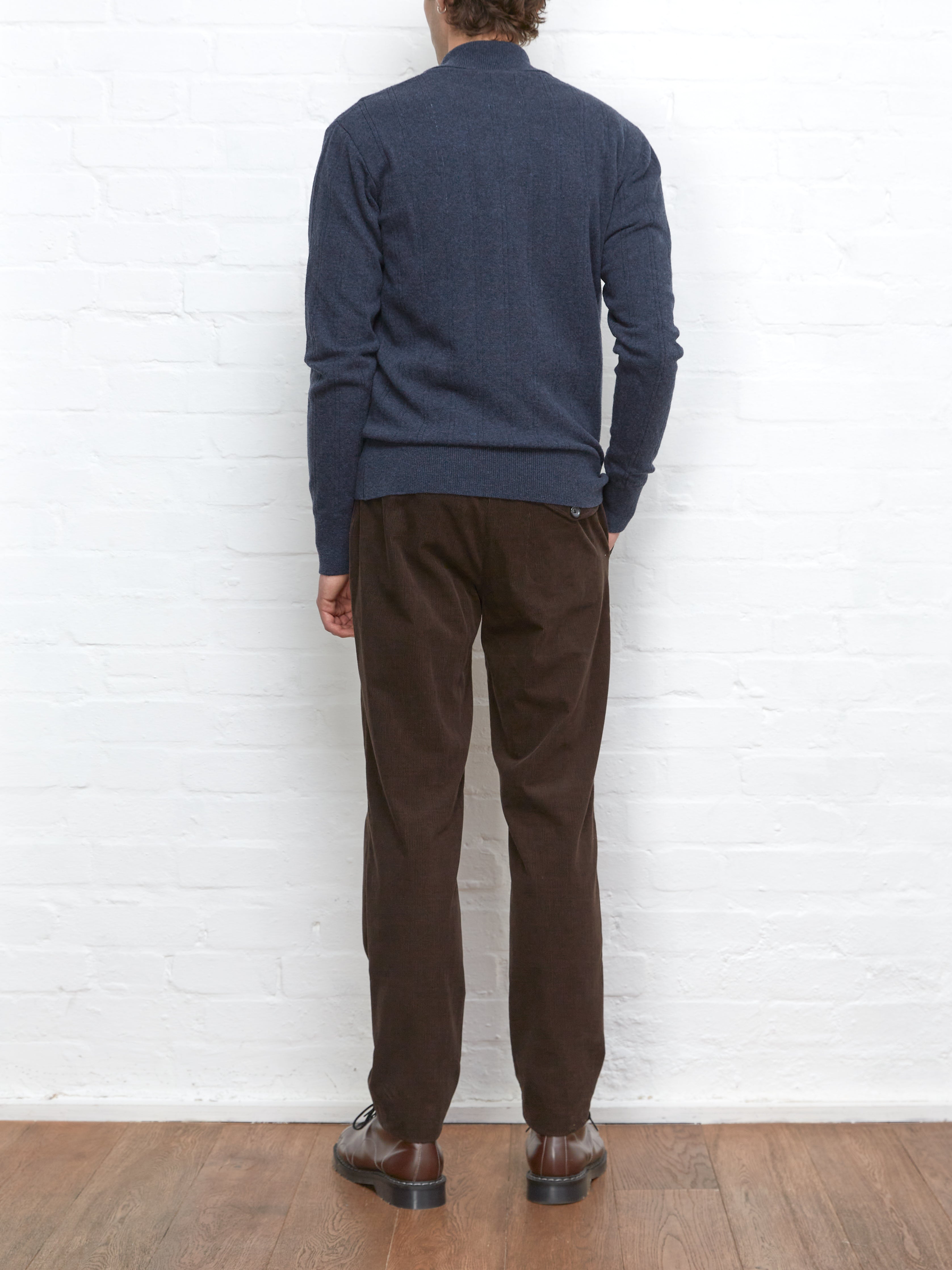Pablo Knitted Polo Shirt Olsen Navy