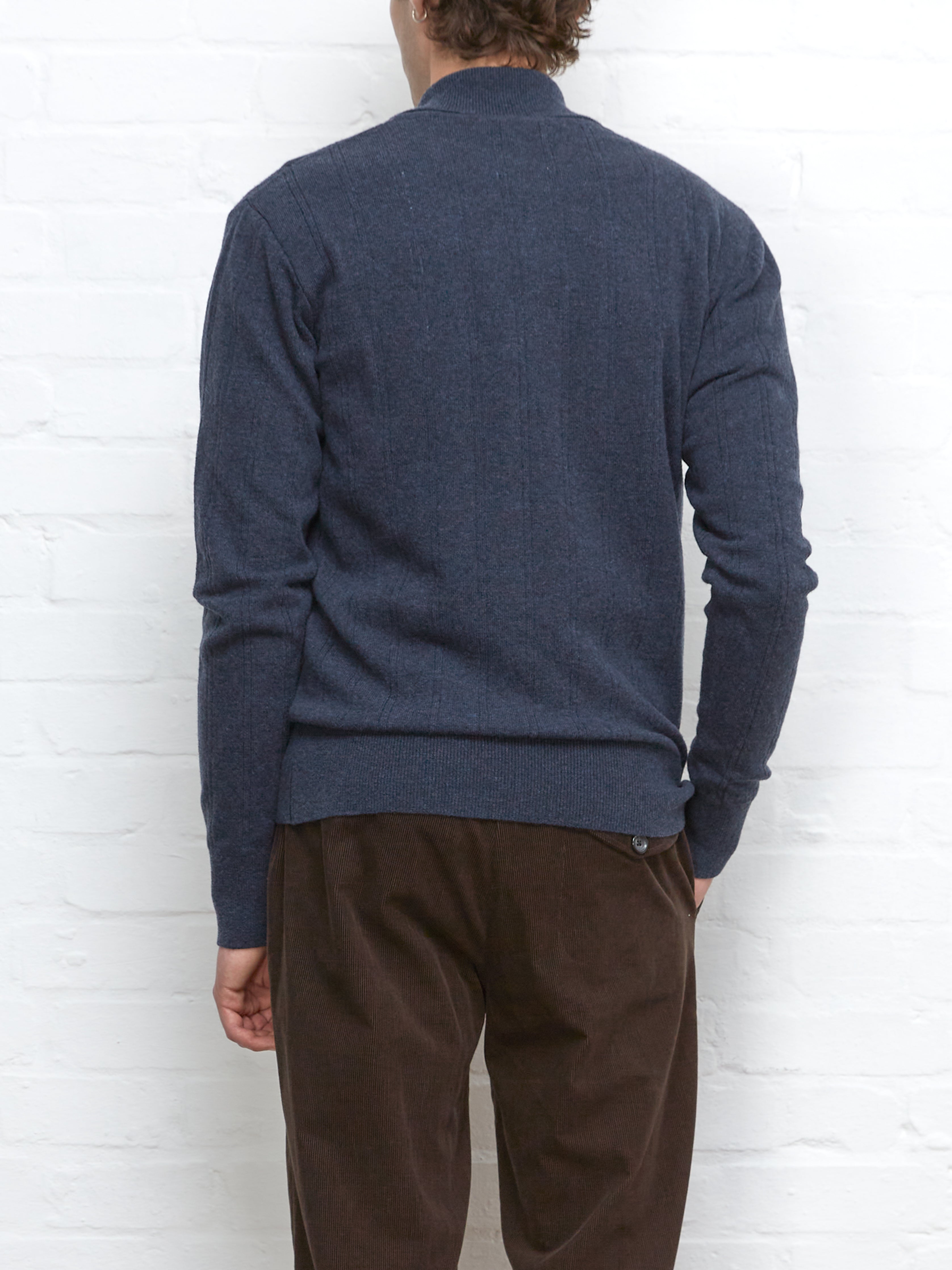 Pablo Knitted Polo Shirt Olsen Navy