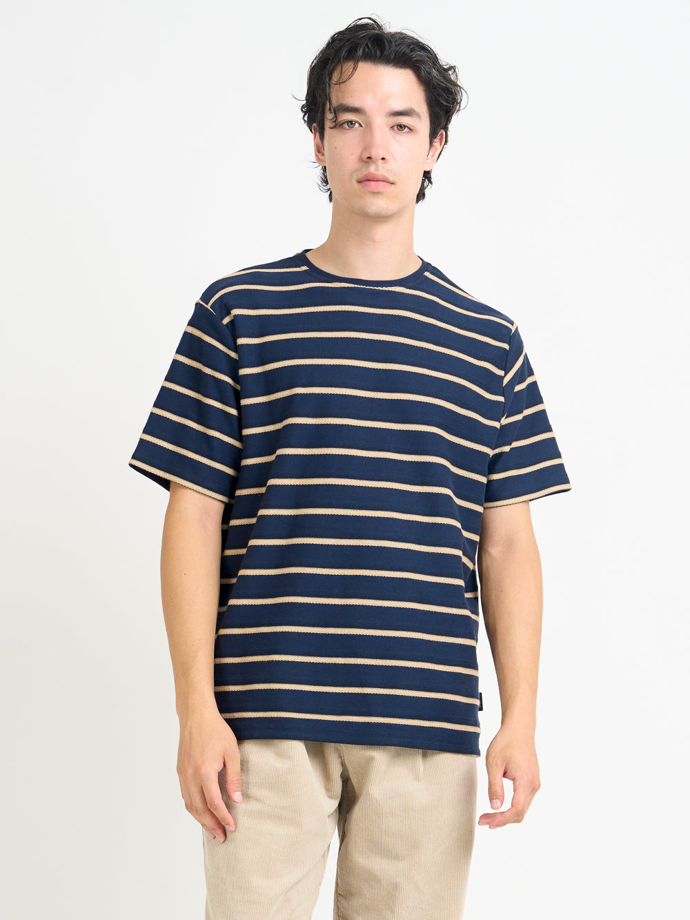 Box T-Shirt Easton Navy/Beige