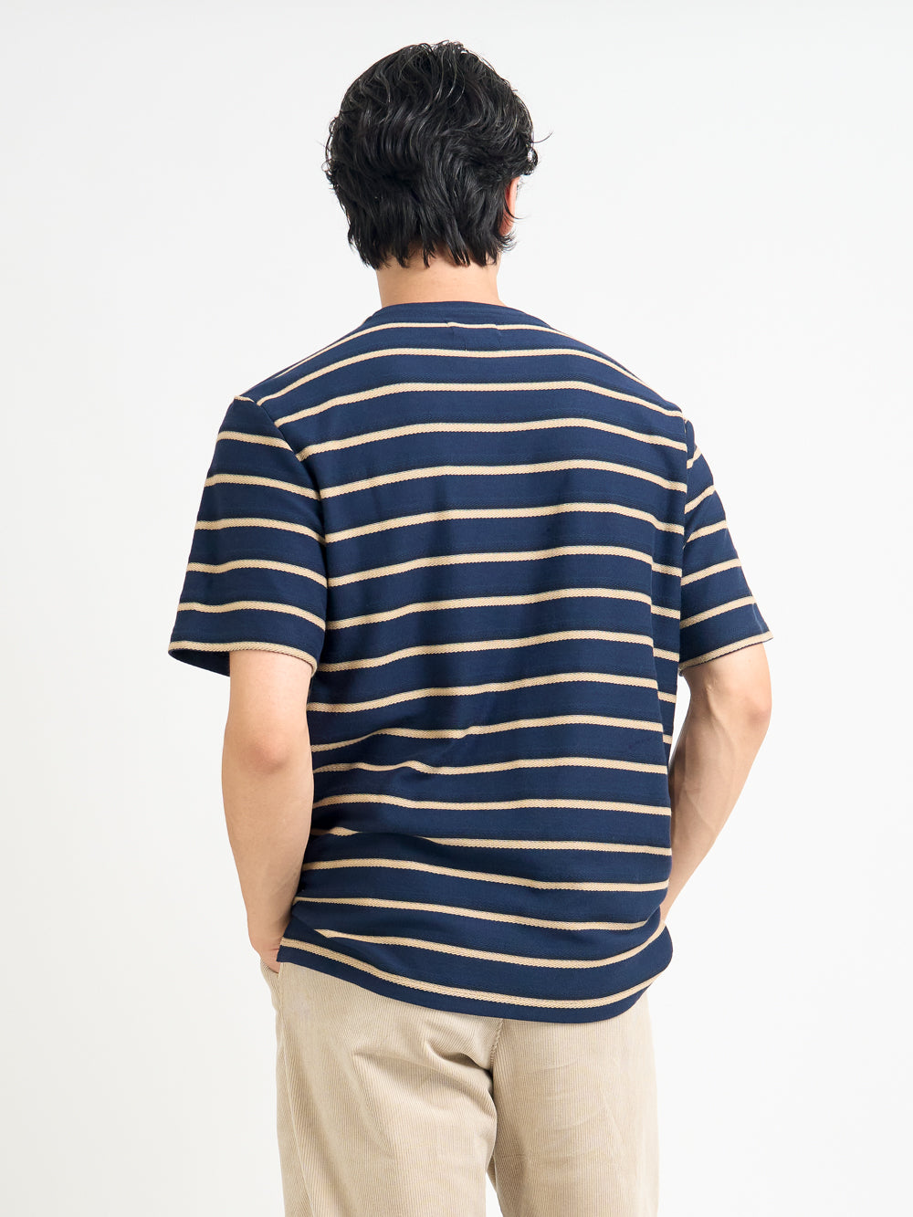Box T-Shirt Easton Navy/Beige