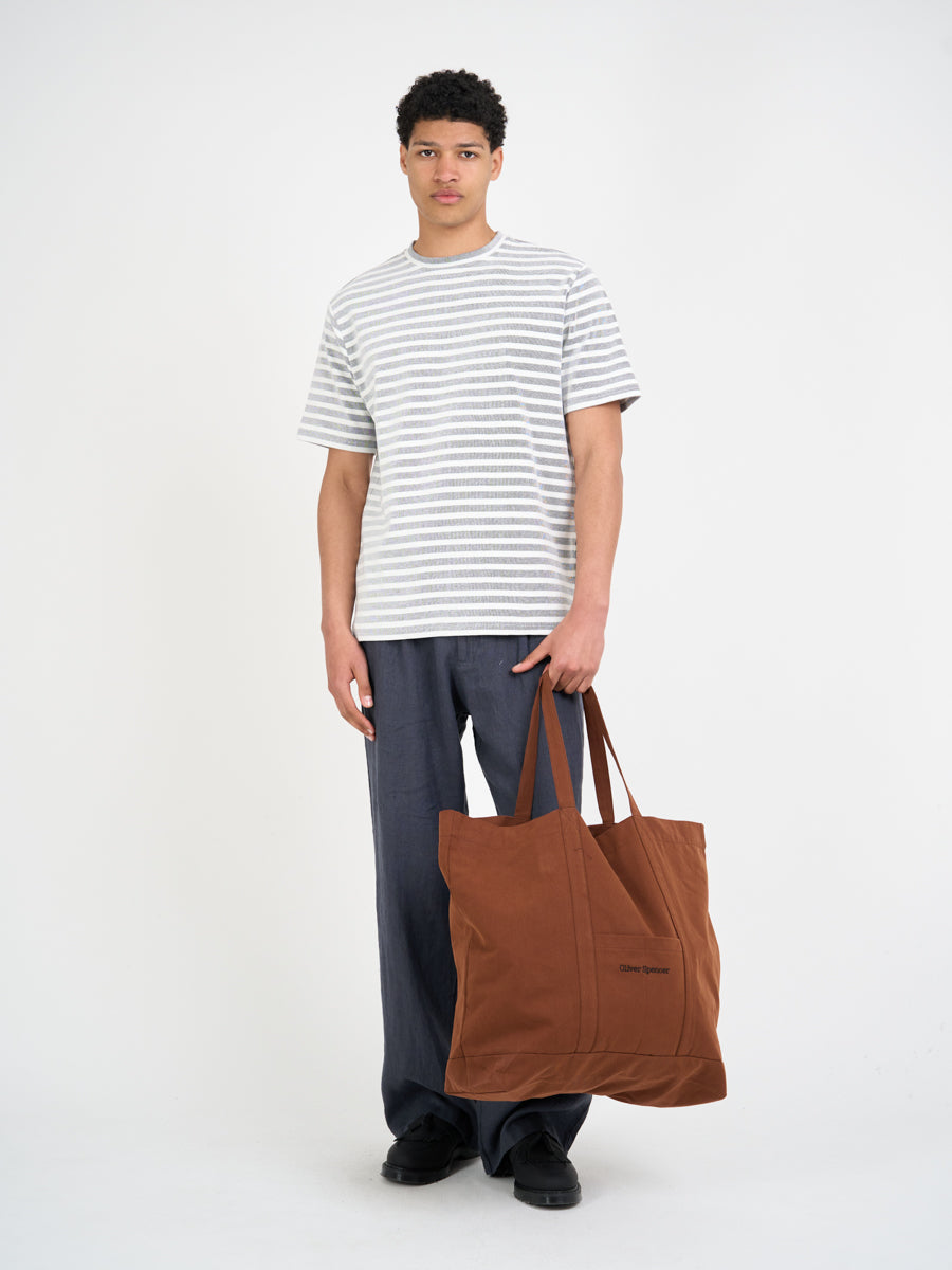 Box T-Shirt Holmes Cream/Navy