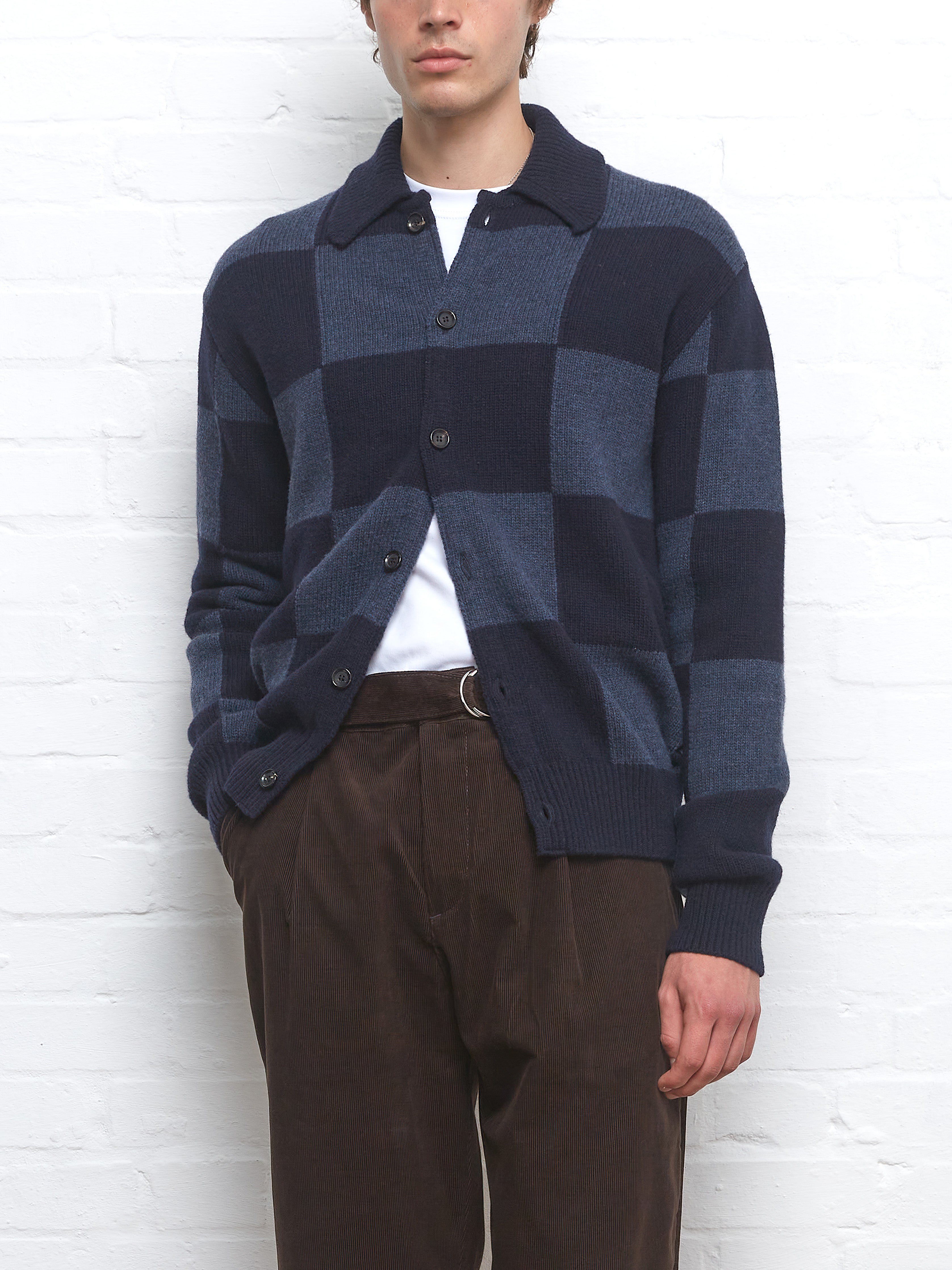 Britten Knitted Cardigan Loftus Navy