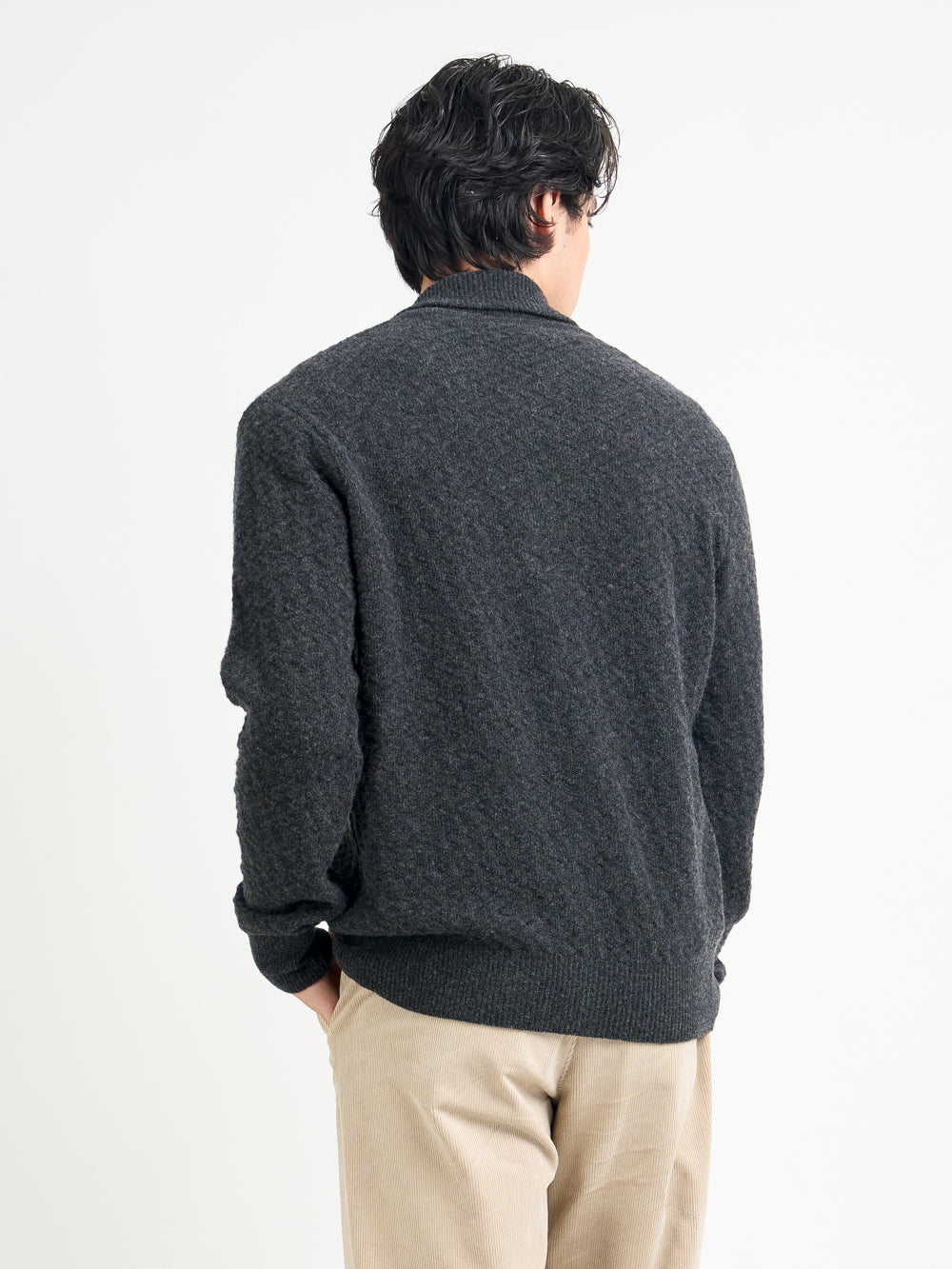 Britten Knitted Cardigan Jarvis Charcoal