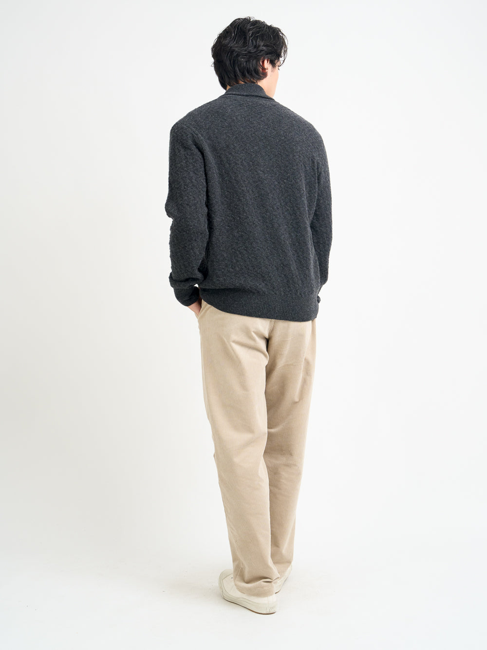 Britten Knitted Cardigan Jarvis Charcoal