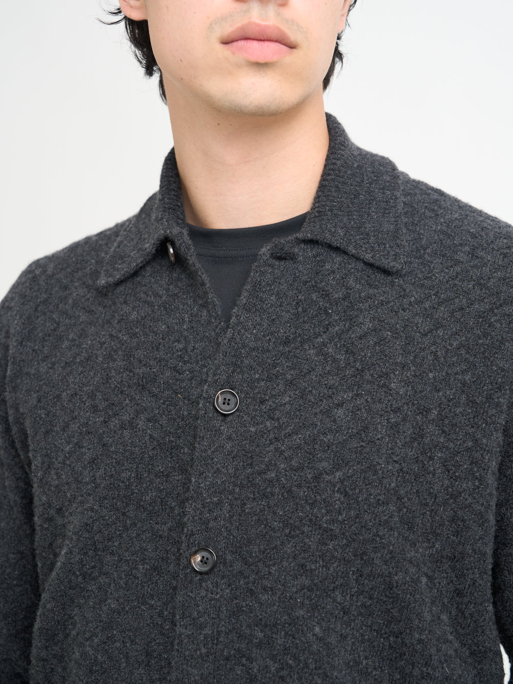 Britten Knitted Cardigan Jarvis Charcoal