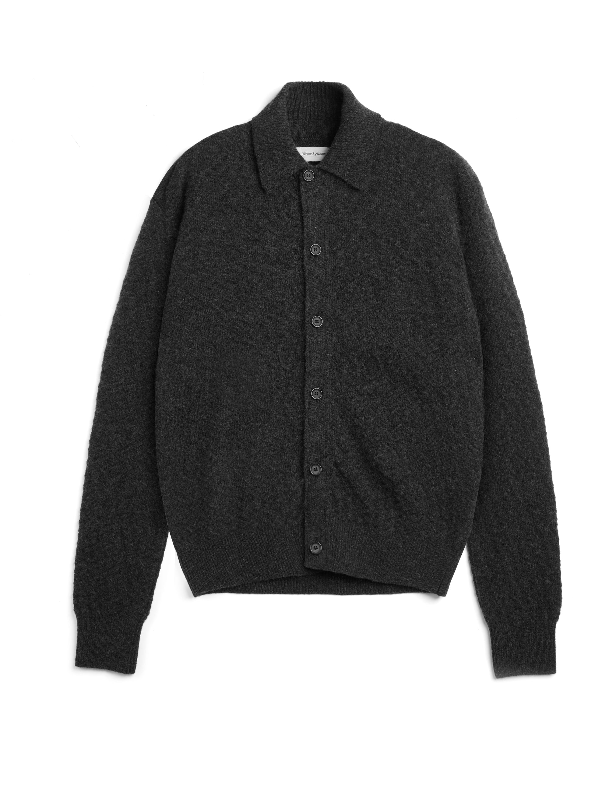 Britten Knitted Cardigan Jarvis Charcoal
