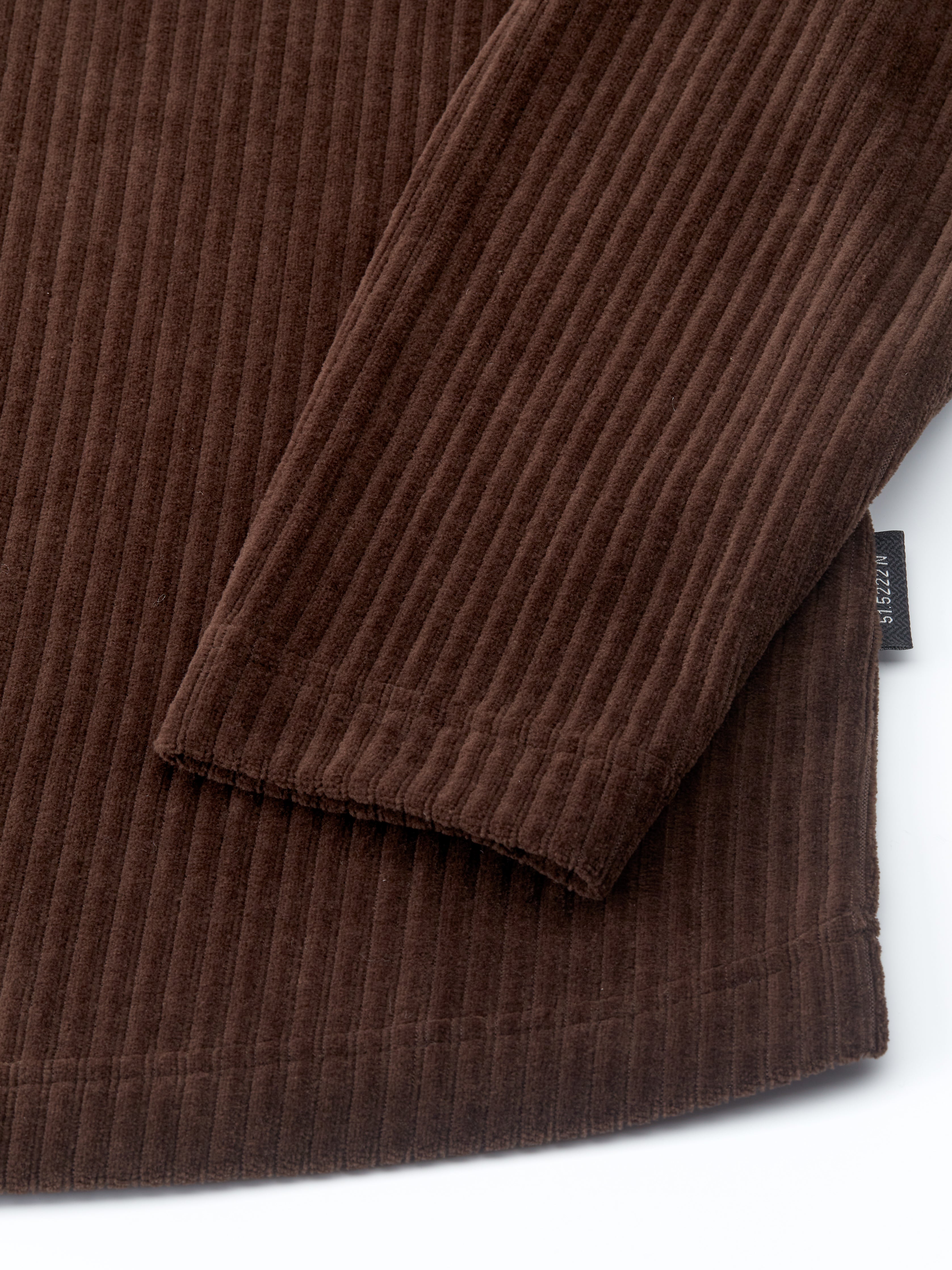 Corringway Long Sleeve Polo Shirt Lulworth Chocolate Brown