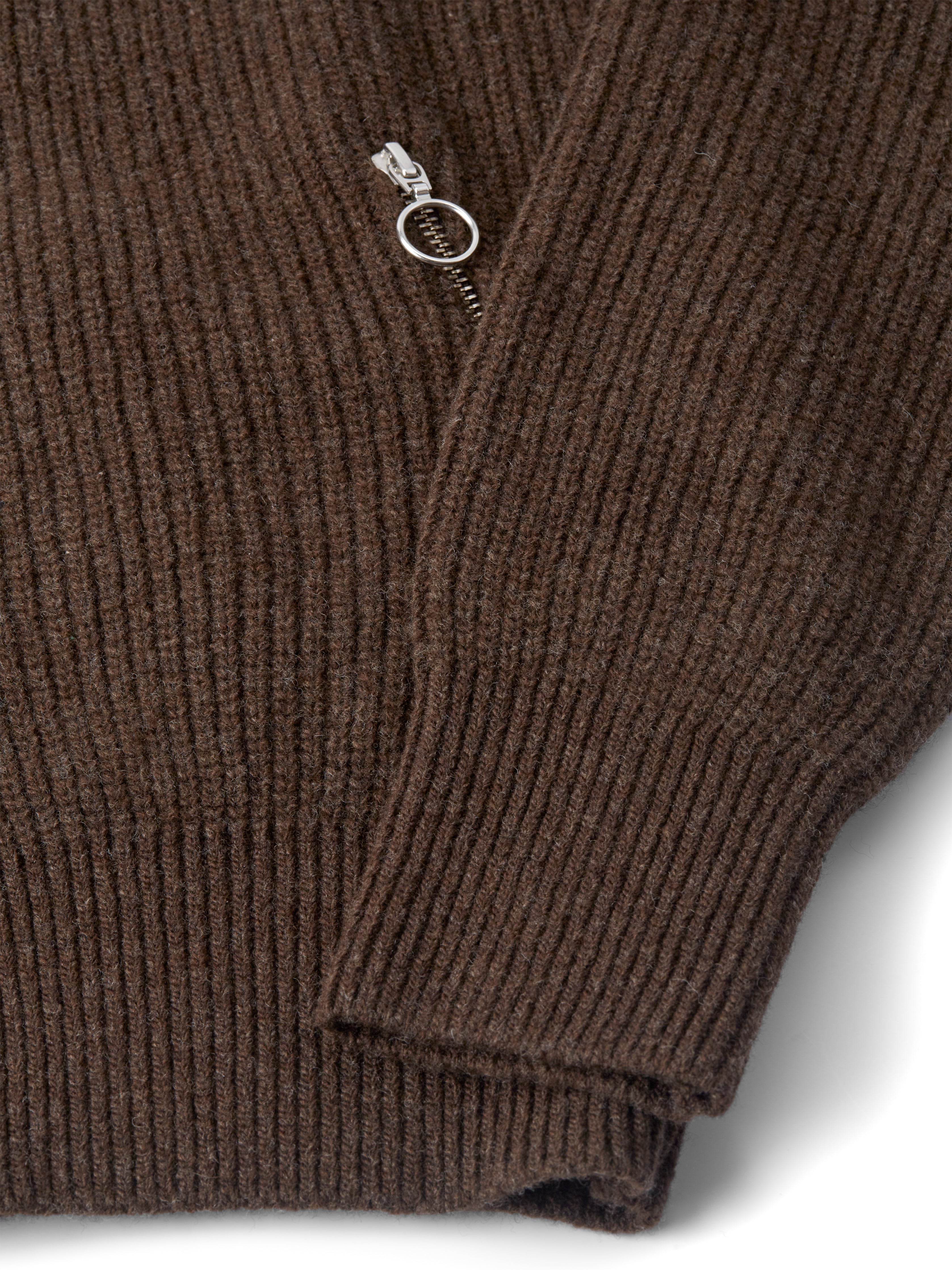 Kilbridge Zip Through Cardigan Elana Chocolate Brown