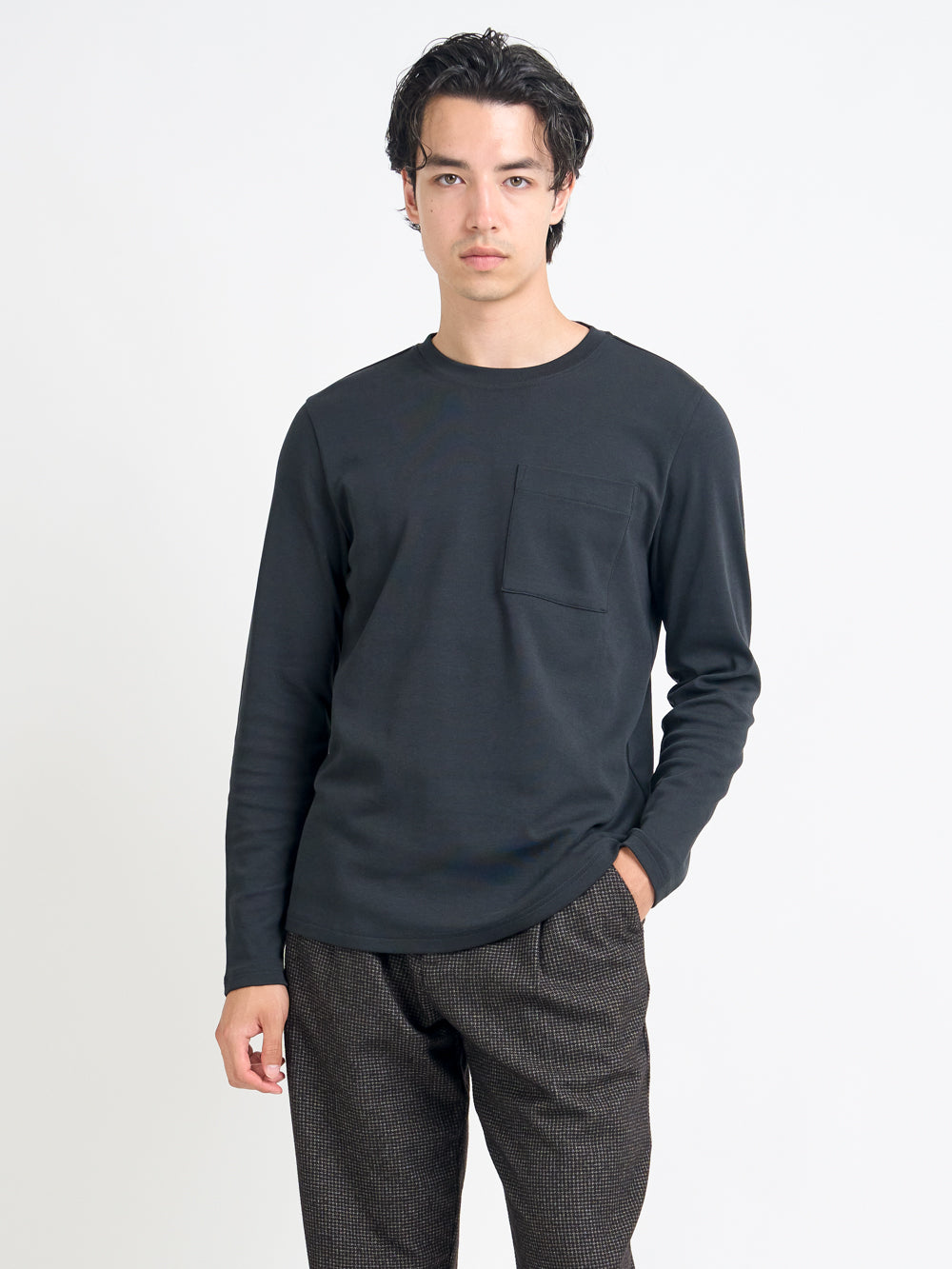 Heavy Long Sleeve T-Shirt Tavistock Black