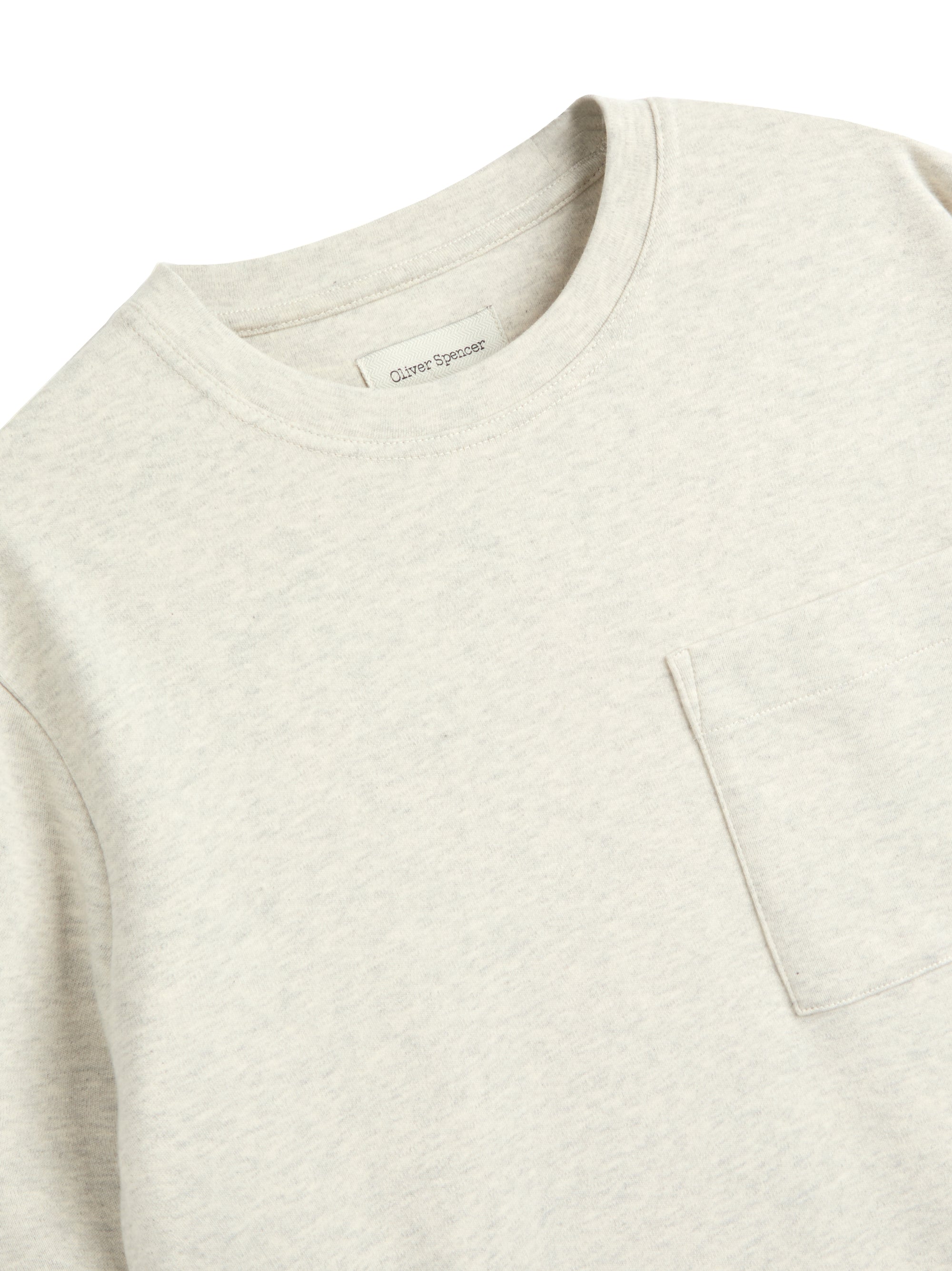 Heavy Long Sleeve T-Shirt Tavistock Oatmeal
