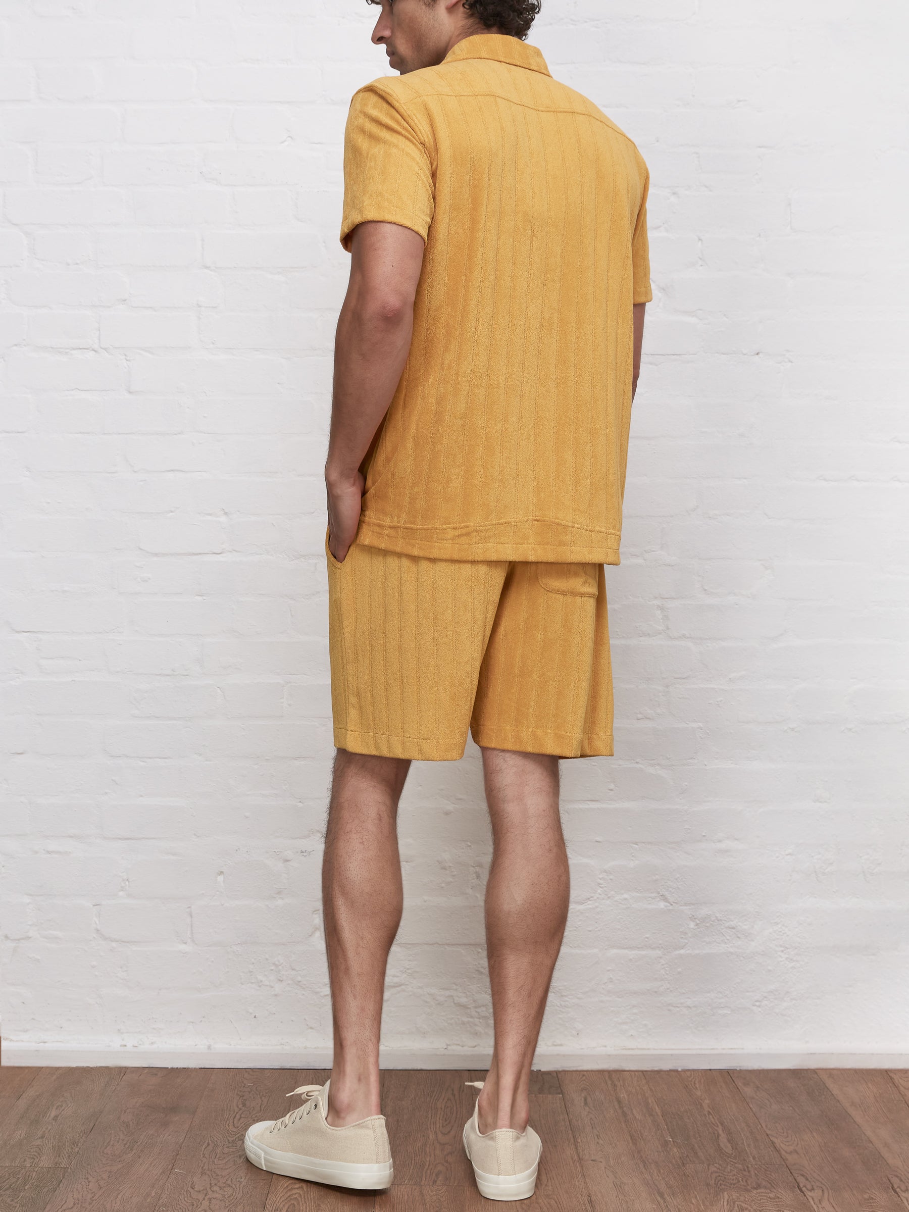 Cuban Short Sleeve Jersey Shirt Haywood Yellow