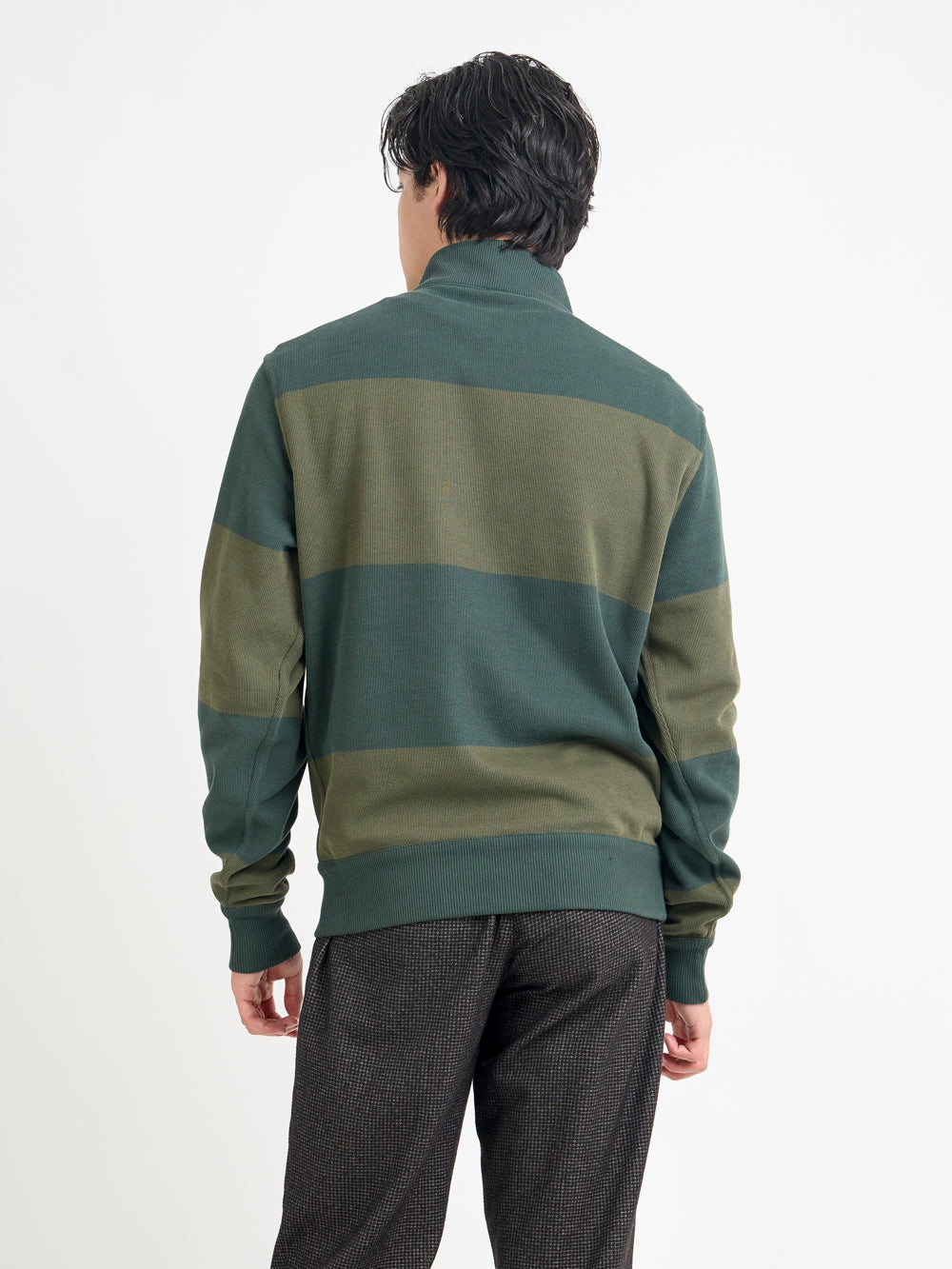 Reversible Half Zip Sweatshirt Latimer Green/Moss Green