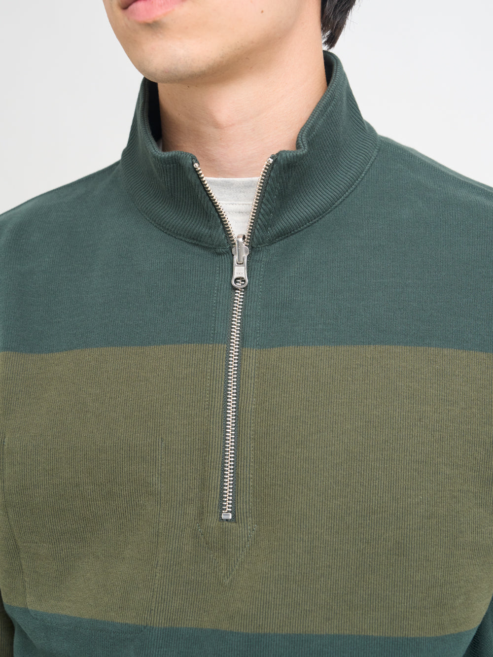 Reversible Half Zip Sweatshirt Latimer Green/Moss Green