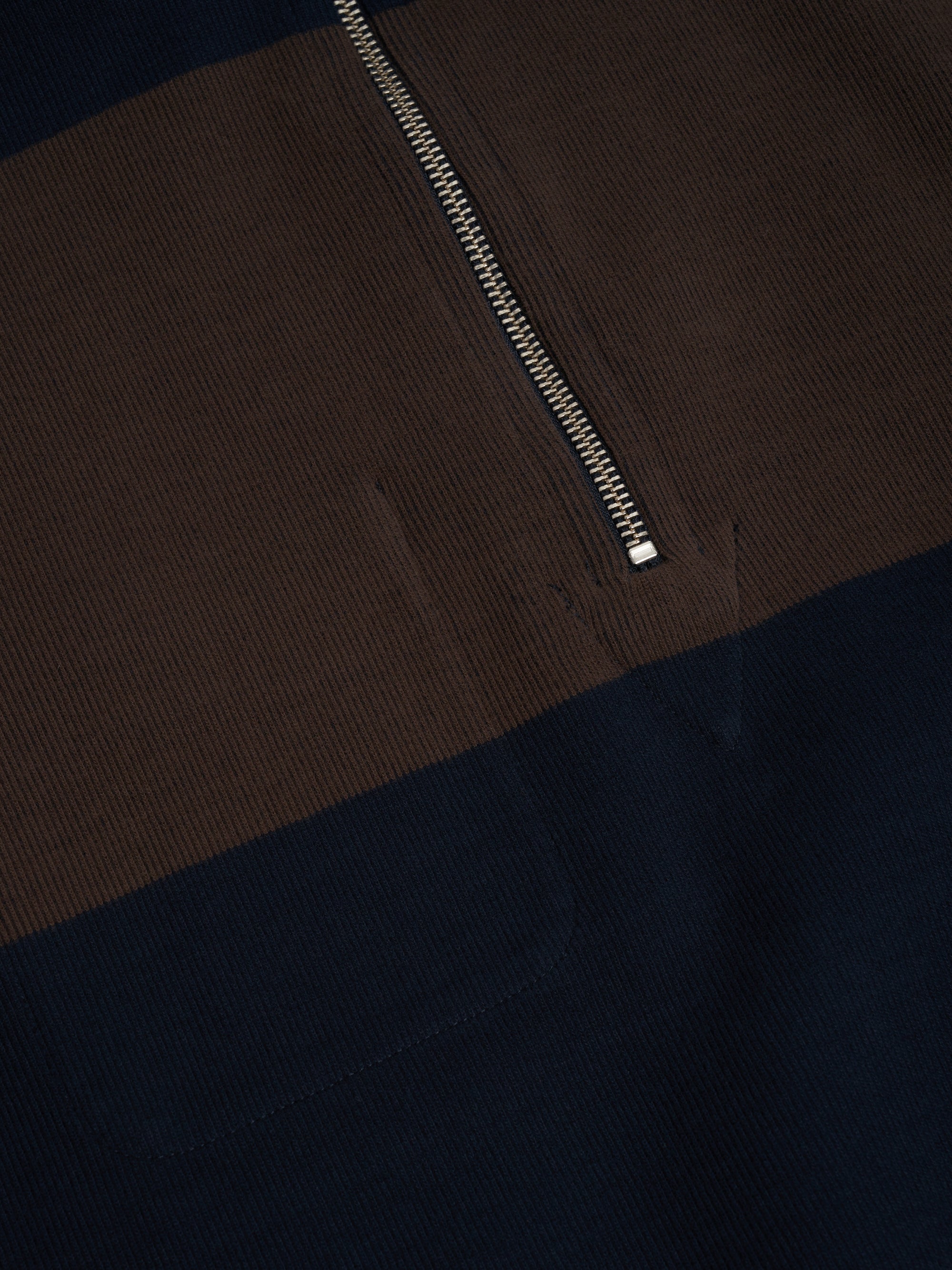 Reversible Half Zip Sweatshirt Latimer Navy/Brown