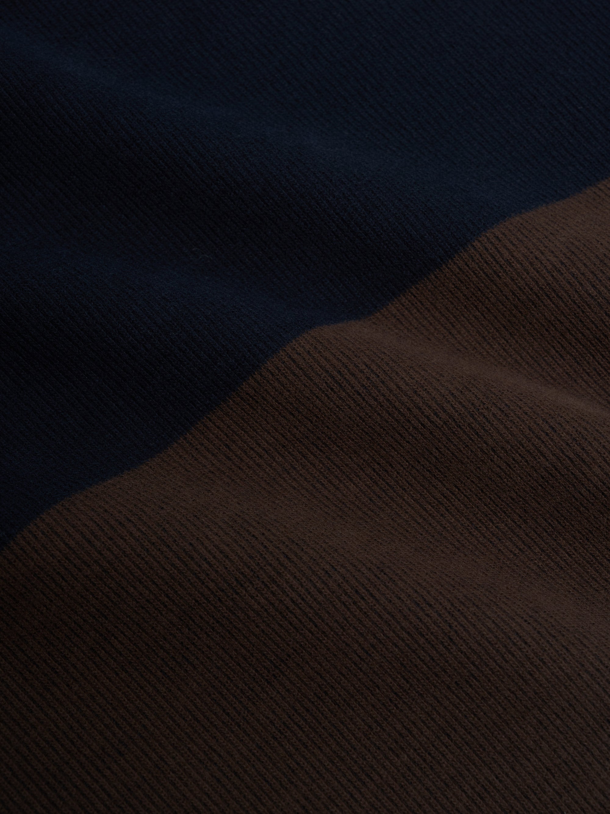 Reversible Half Zip Sweatshirt Latimer Navy/Brown