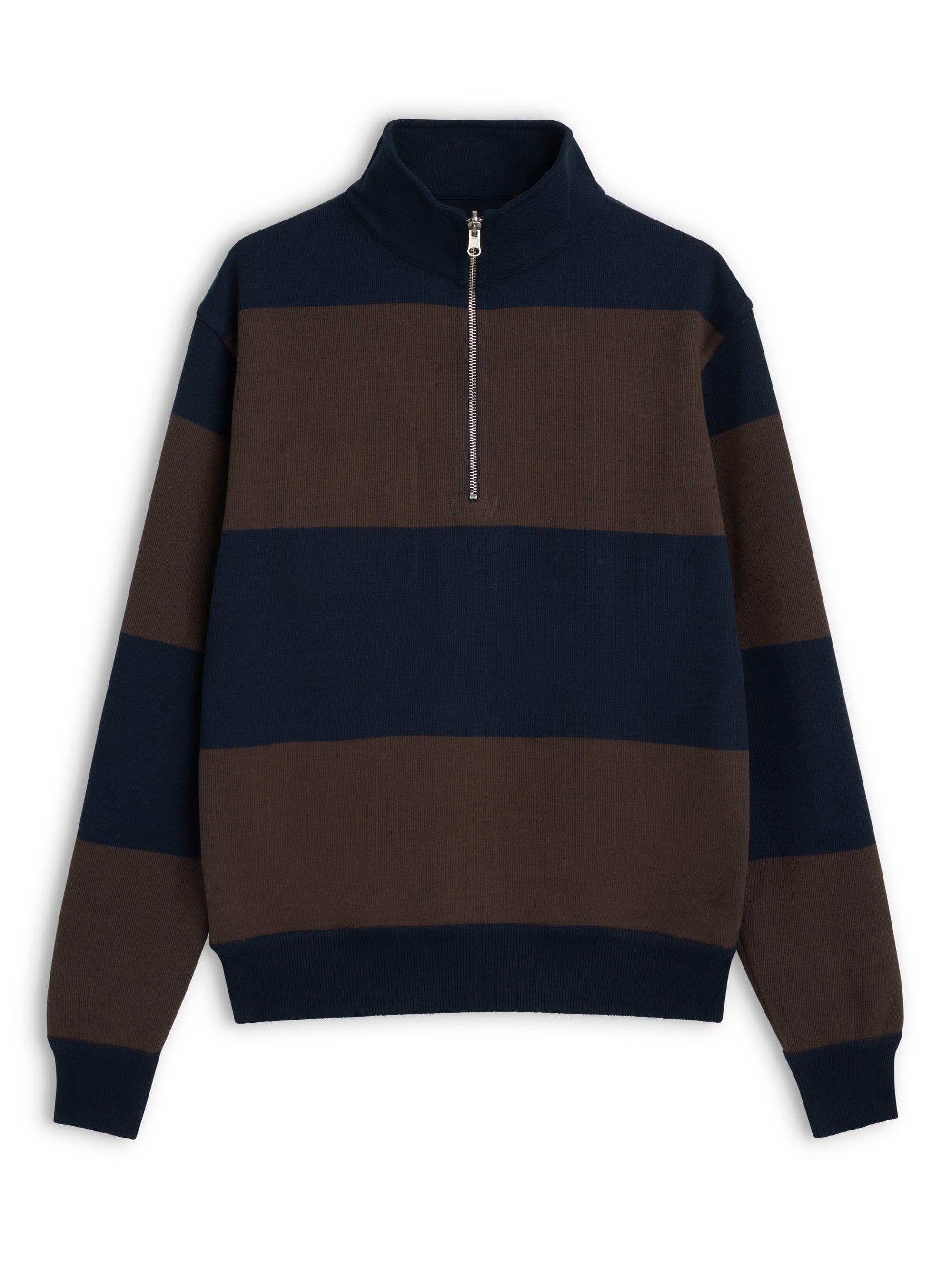 Reversible Half Zip Sweatshirt Latimer Navy/Brown