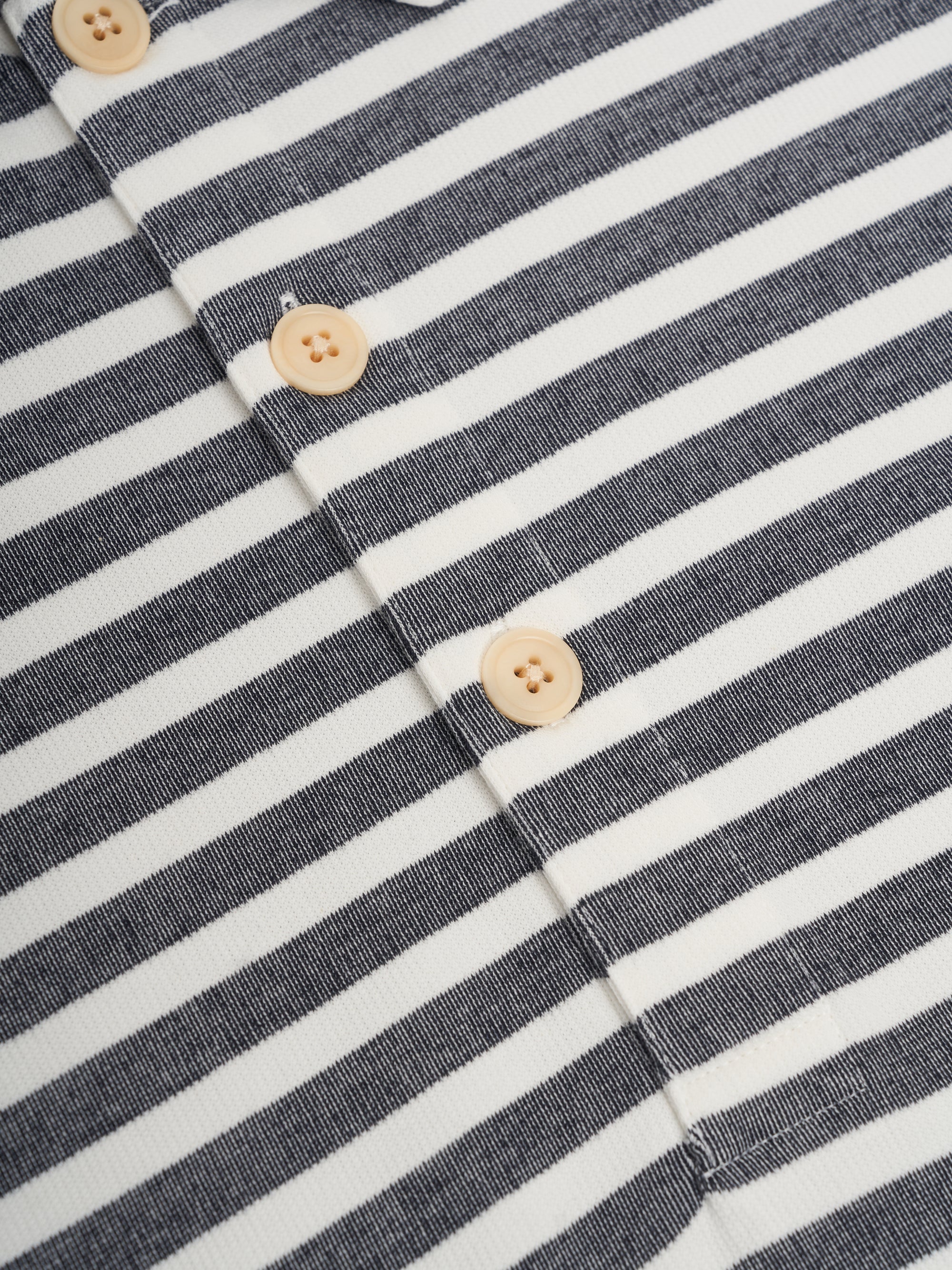 Mersey Polo Shirt Holmes Cream/Midnight
