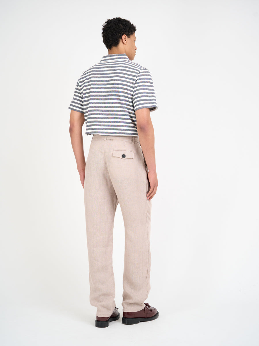 Mersey Polo Shirt Holmes Cream/Midnight