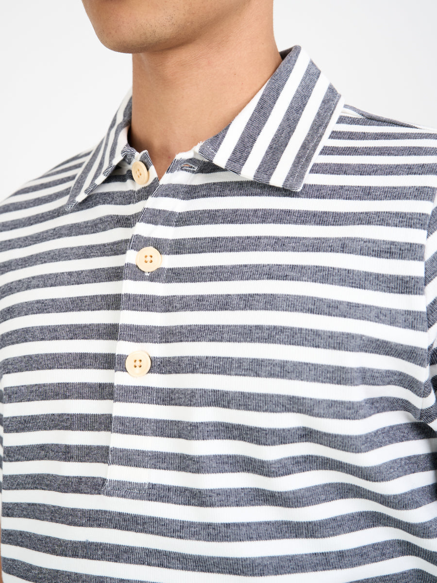 Mersey Polo Shirt Holmes Cream/Midnight