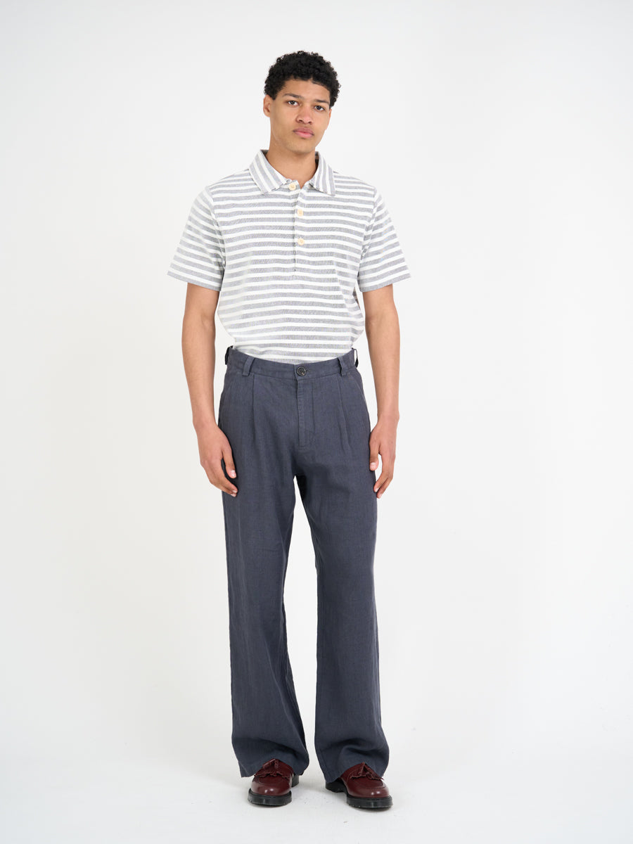 Mersey Polo Shirt Holmes Cream/Navy