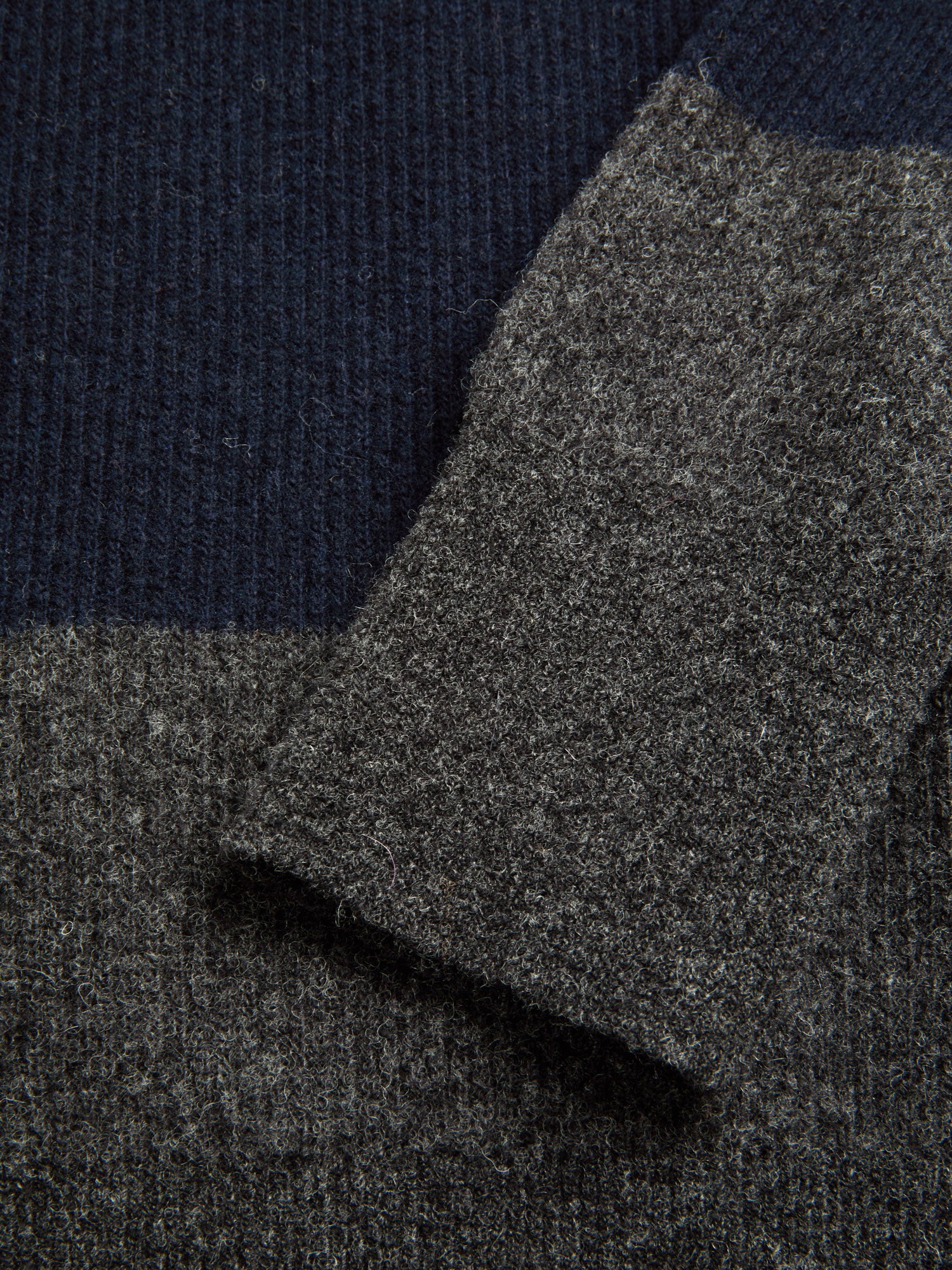 Wren Knitted Polo Shirt Paxton Navy/Charcoal