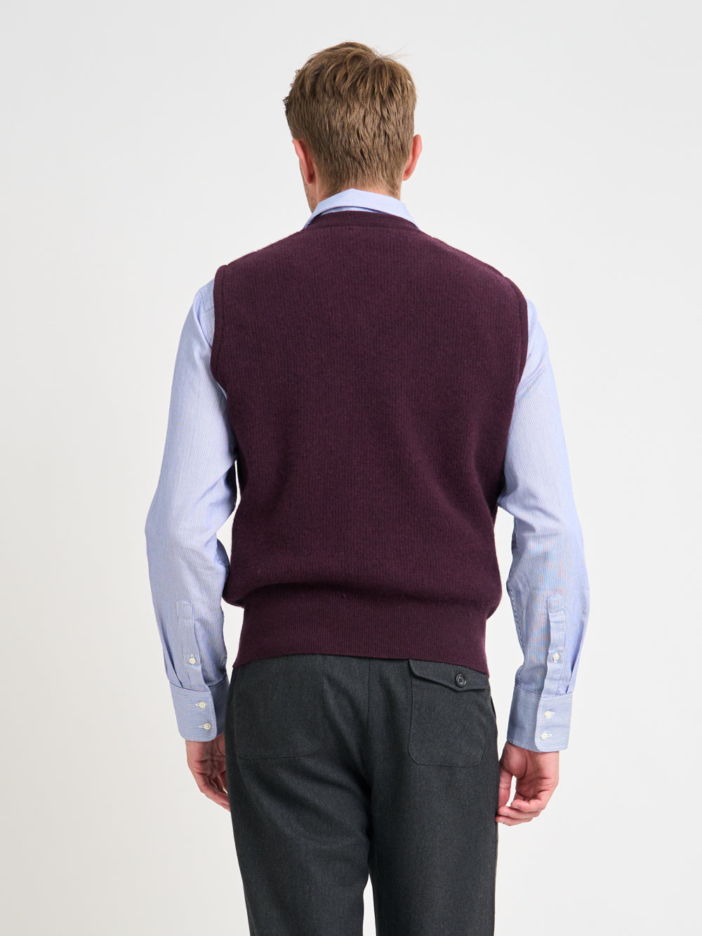 Graves V Neck Vest Hartwell Purple