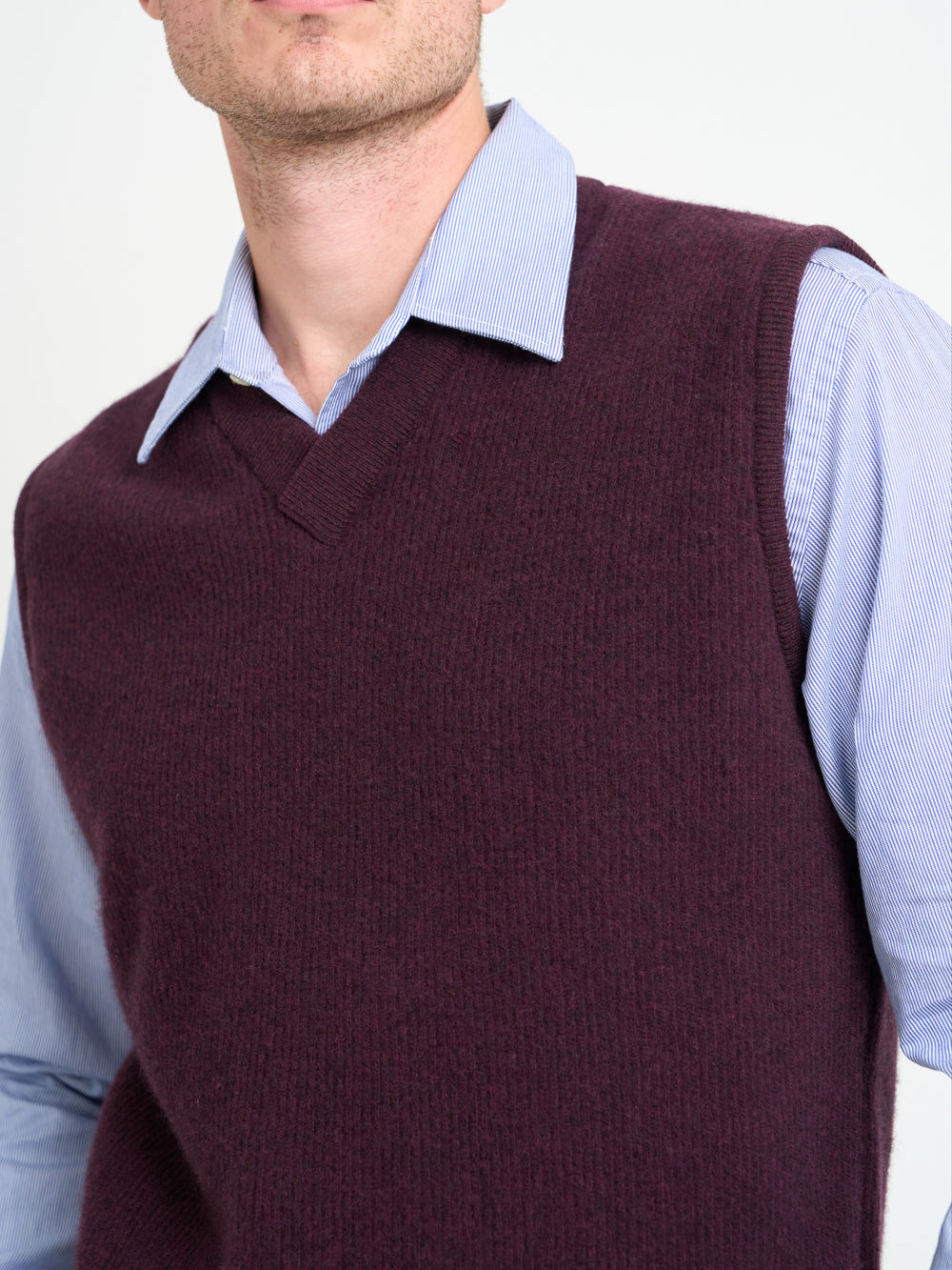 Graves V Neck Vest Hartwell Purple